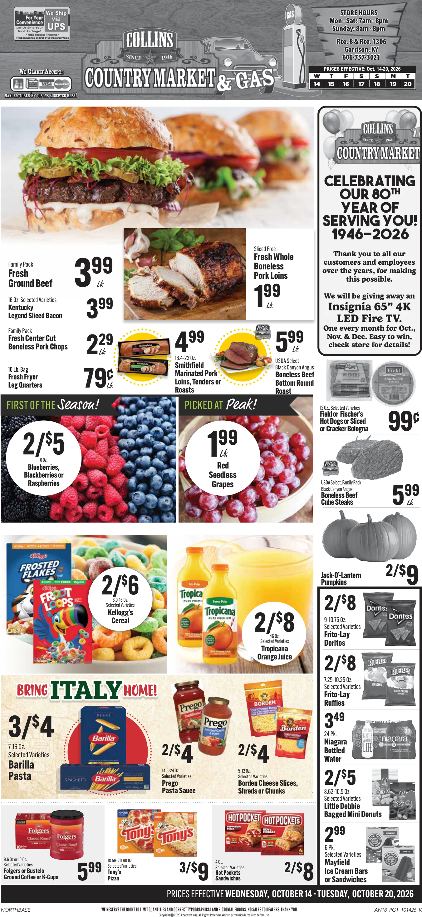 Collins Country Market Weekly Ad - Page 1