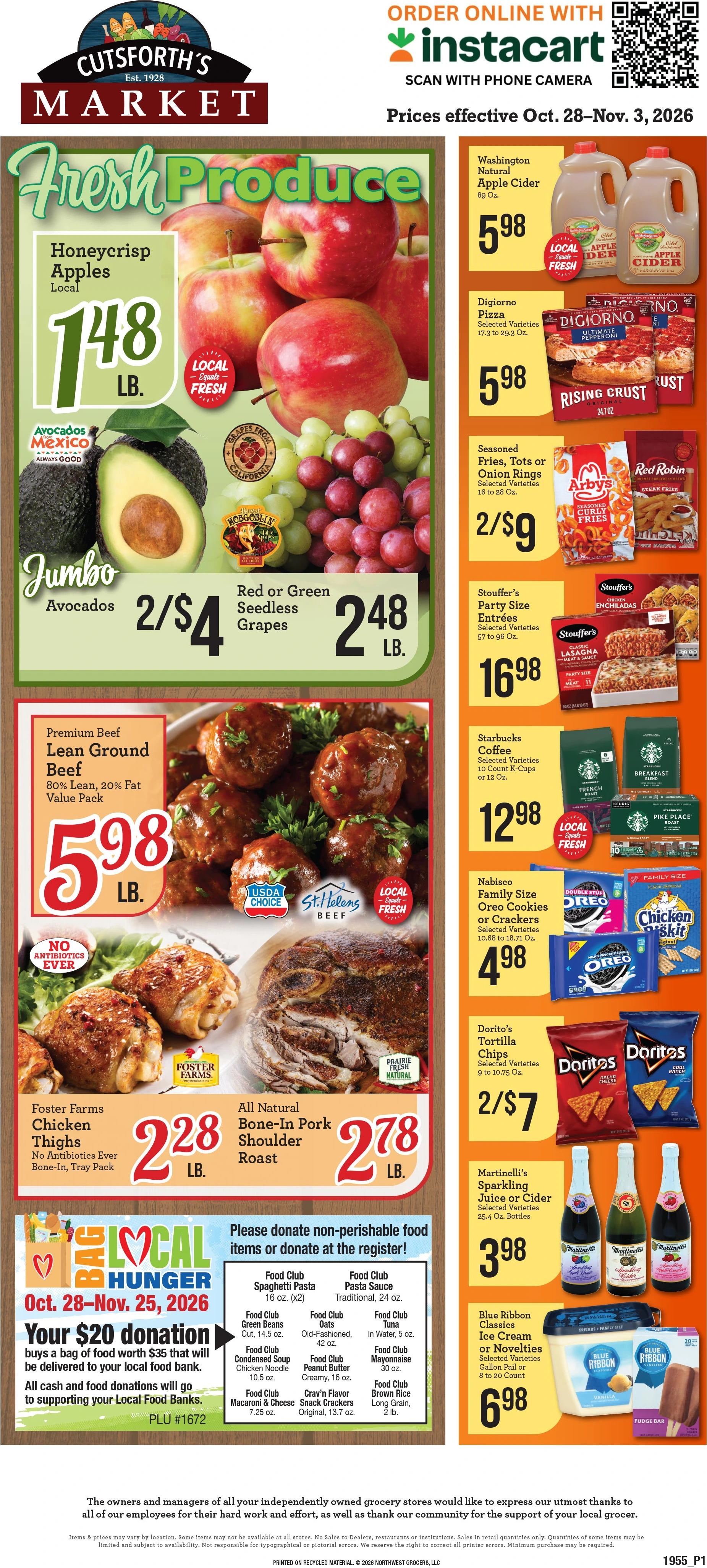 Cutsforth's Market Cutsforth's Market Weekly Ad - Page 1