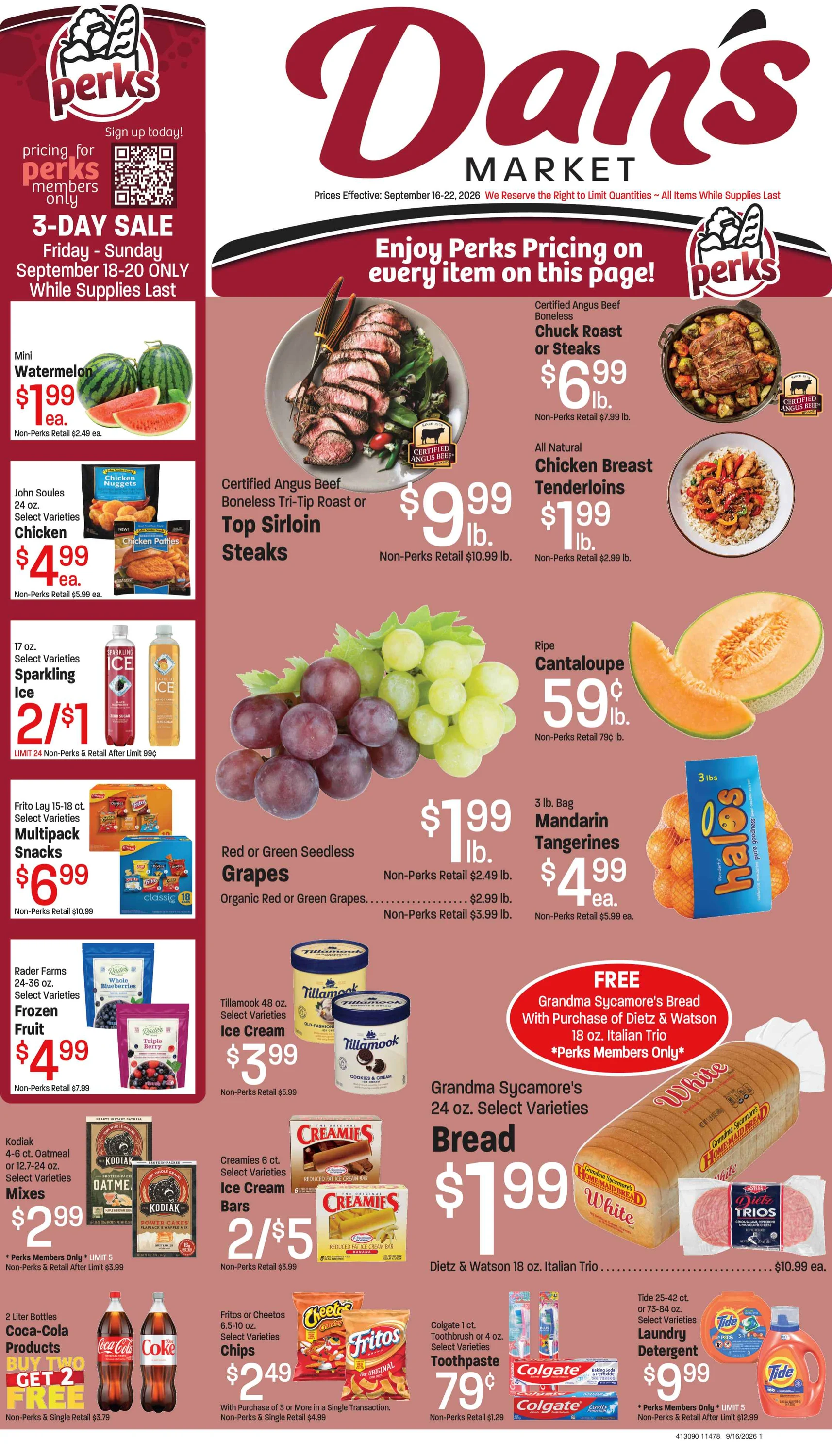 Dan's Fresh Market Weekly Ad September 16-22, 2026 - Page 1