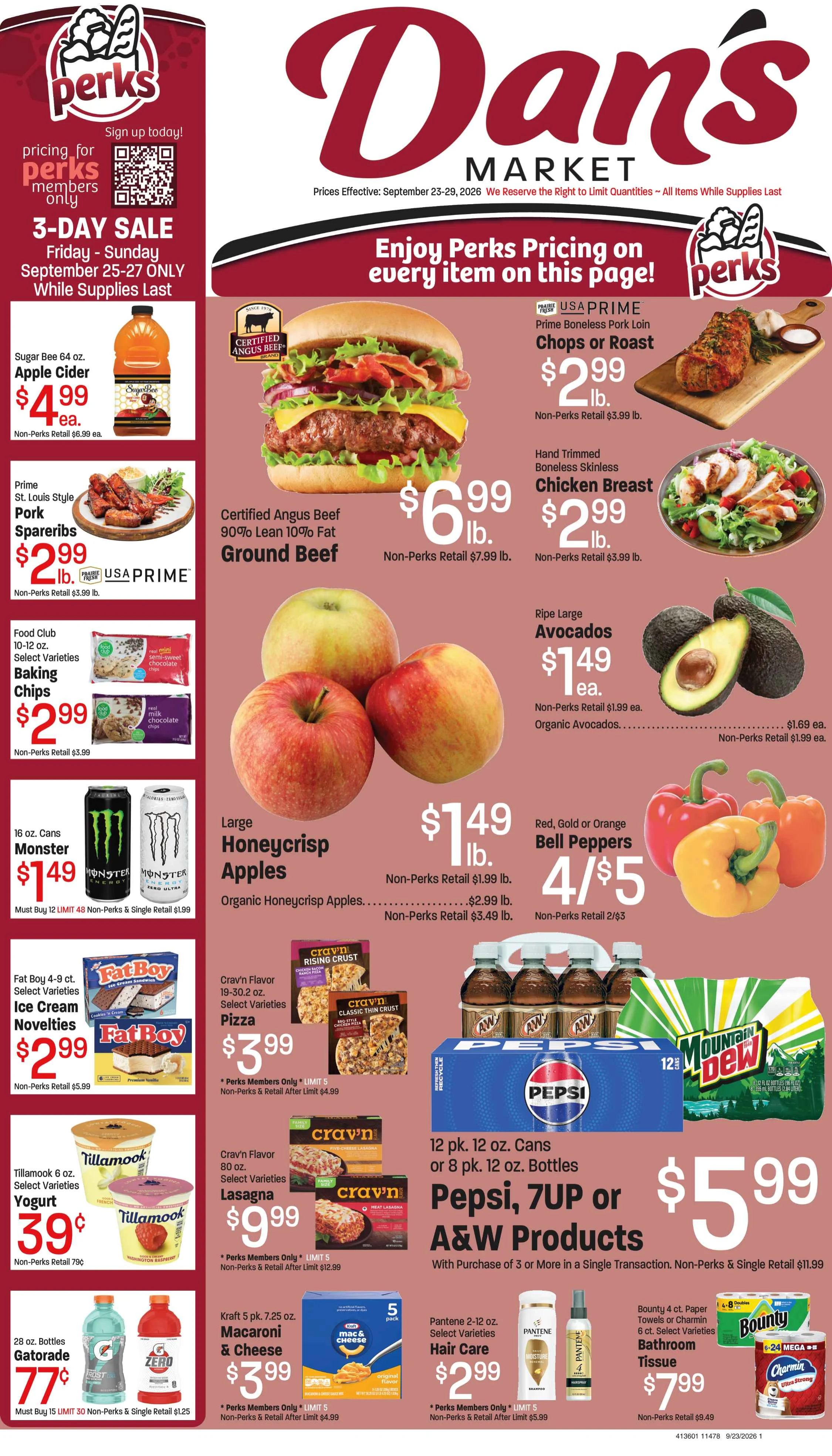 Dan's Fresh Market Dan's Weekly Ad September 23-29, 2026 - Page 1
