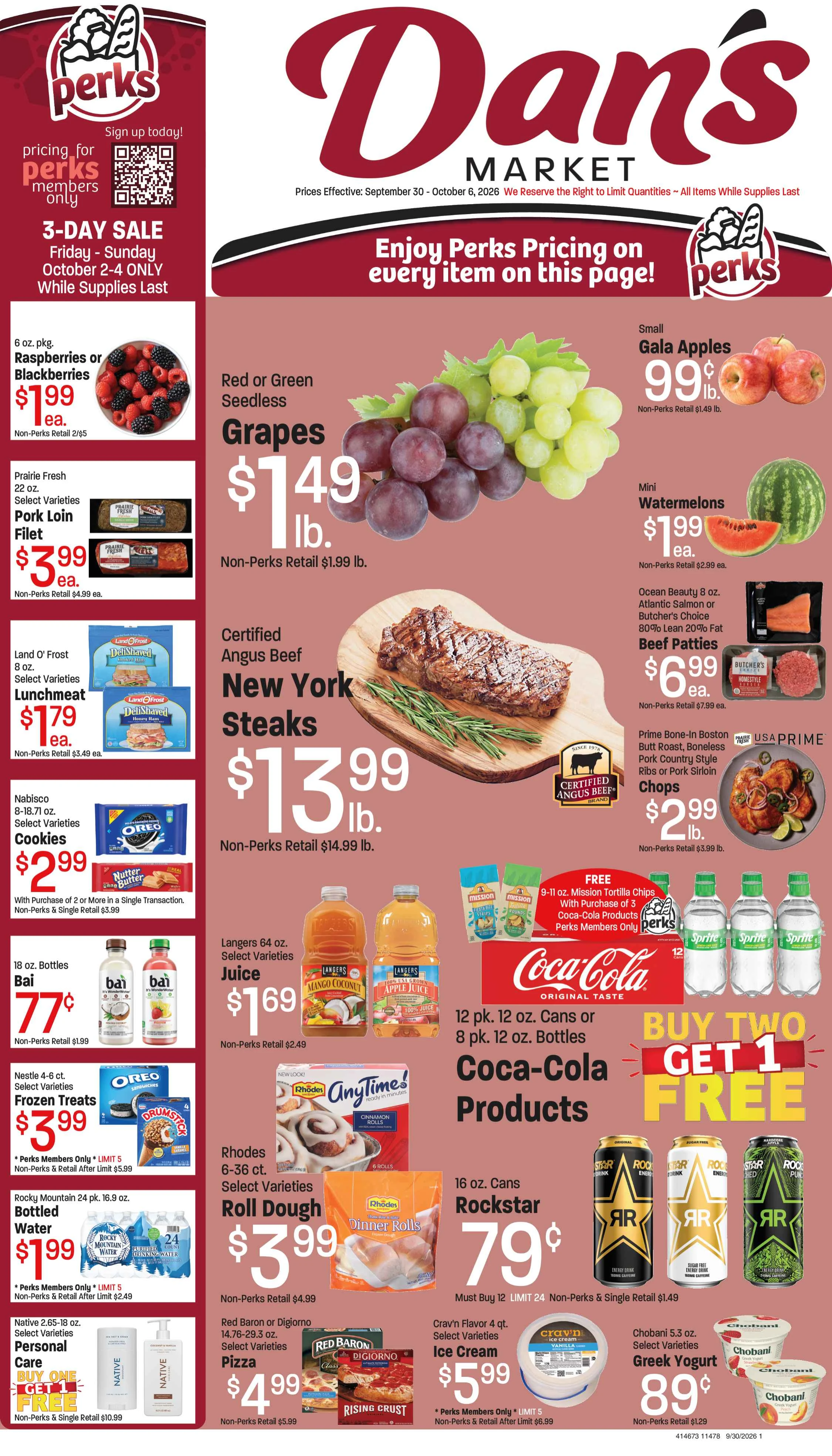 Dan's Fresh Market Dan's Weekly Ad Sept 30-Oct 6, 2026 - Page 1