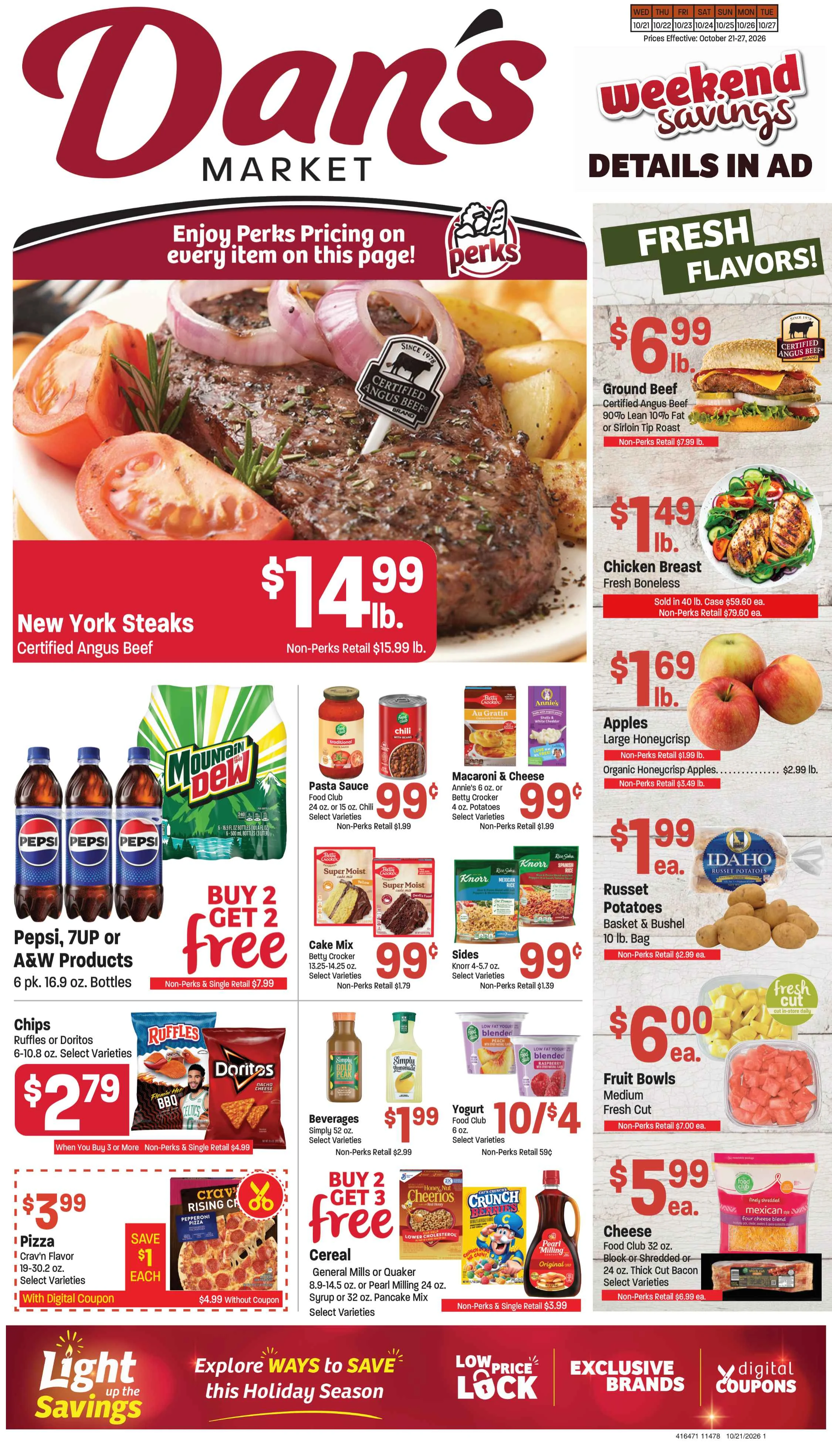 Dan's Fresh Market Dan's Weekly Ad October 21-27, 2026 - Page 1