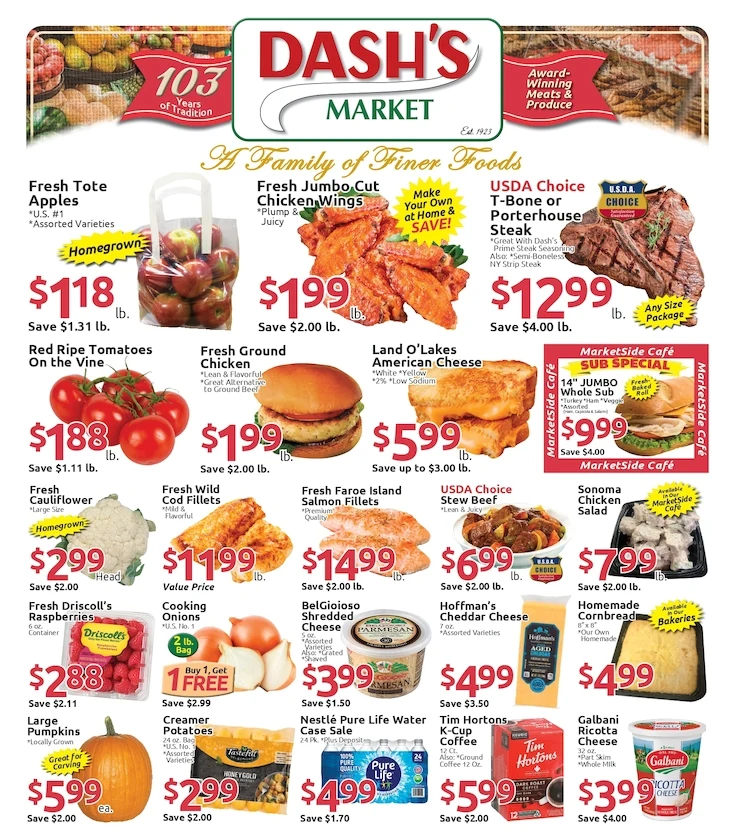 Dash's Market Weekly Ad - Page 1