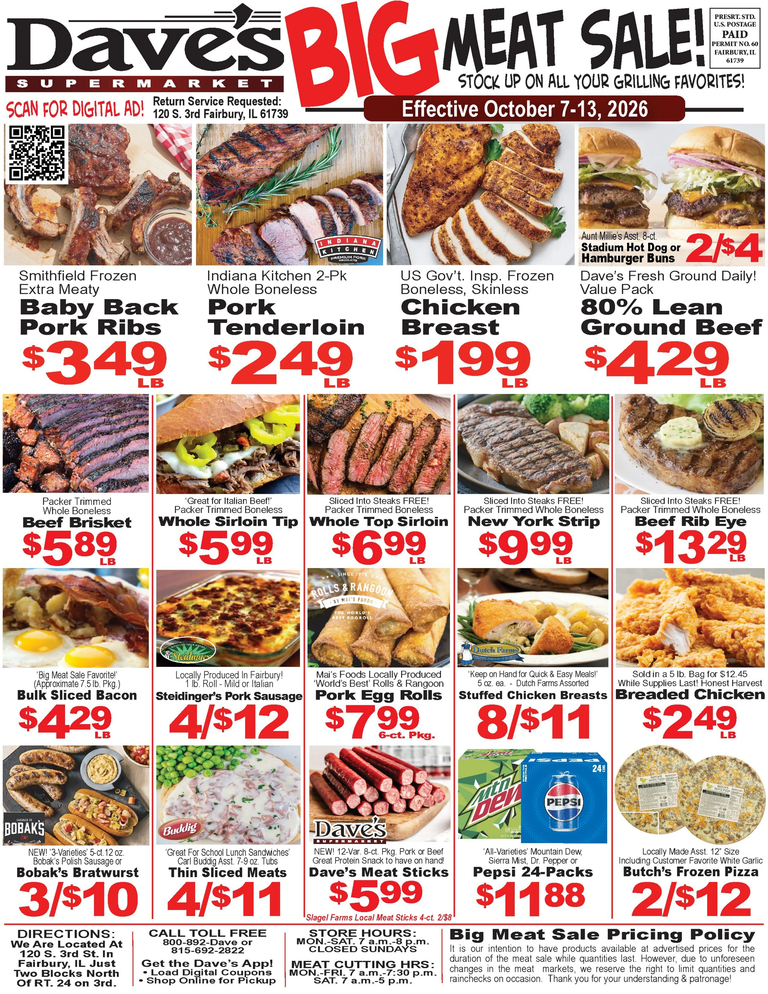 Daves Supermarket Fairbury IL Current Ad - Page 1