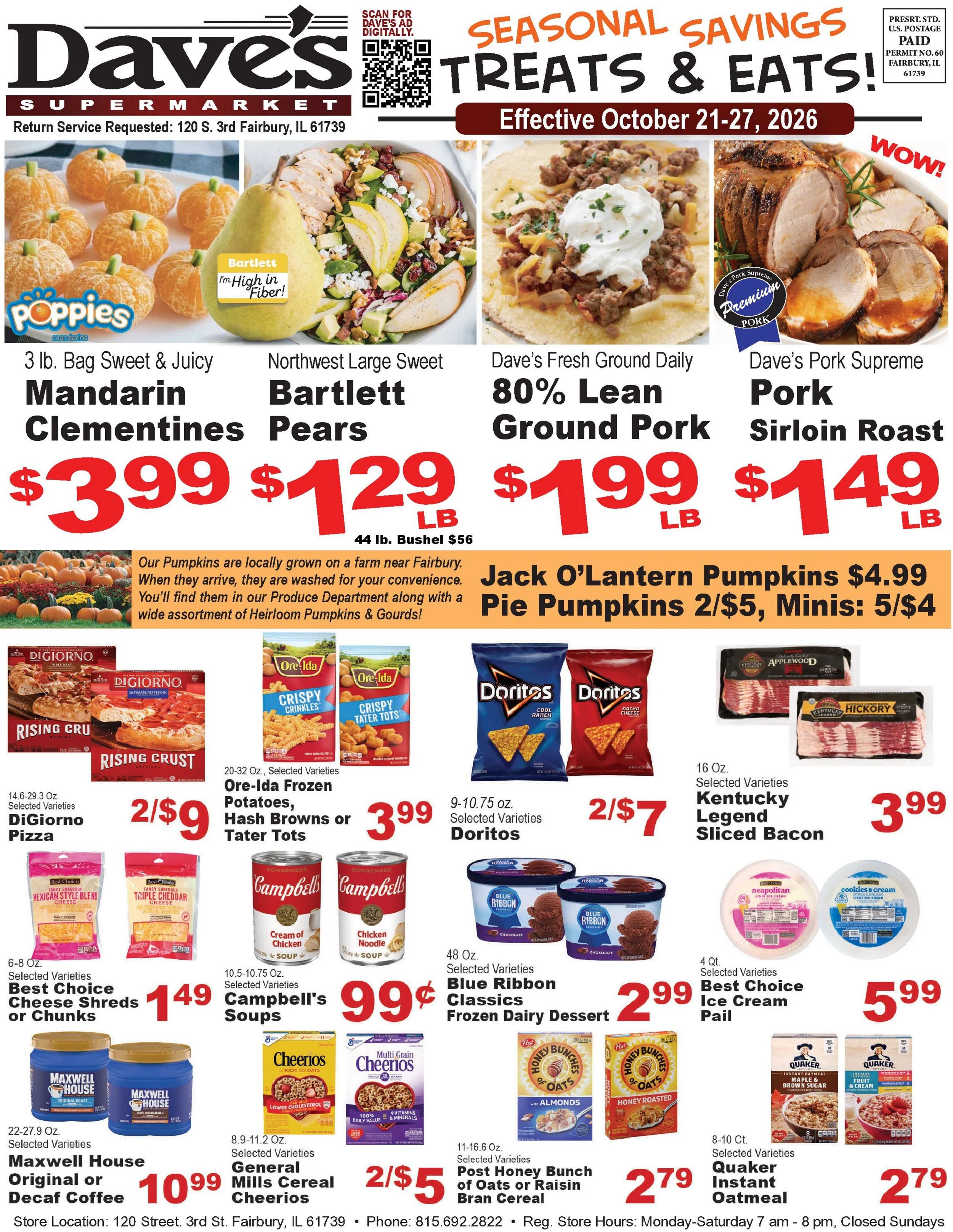 Daves Supermarket Fairbury IL Current Ad - Page 1