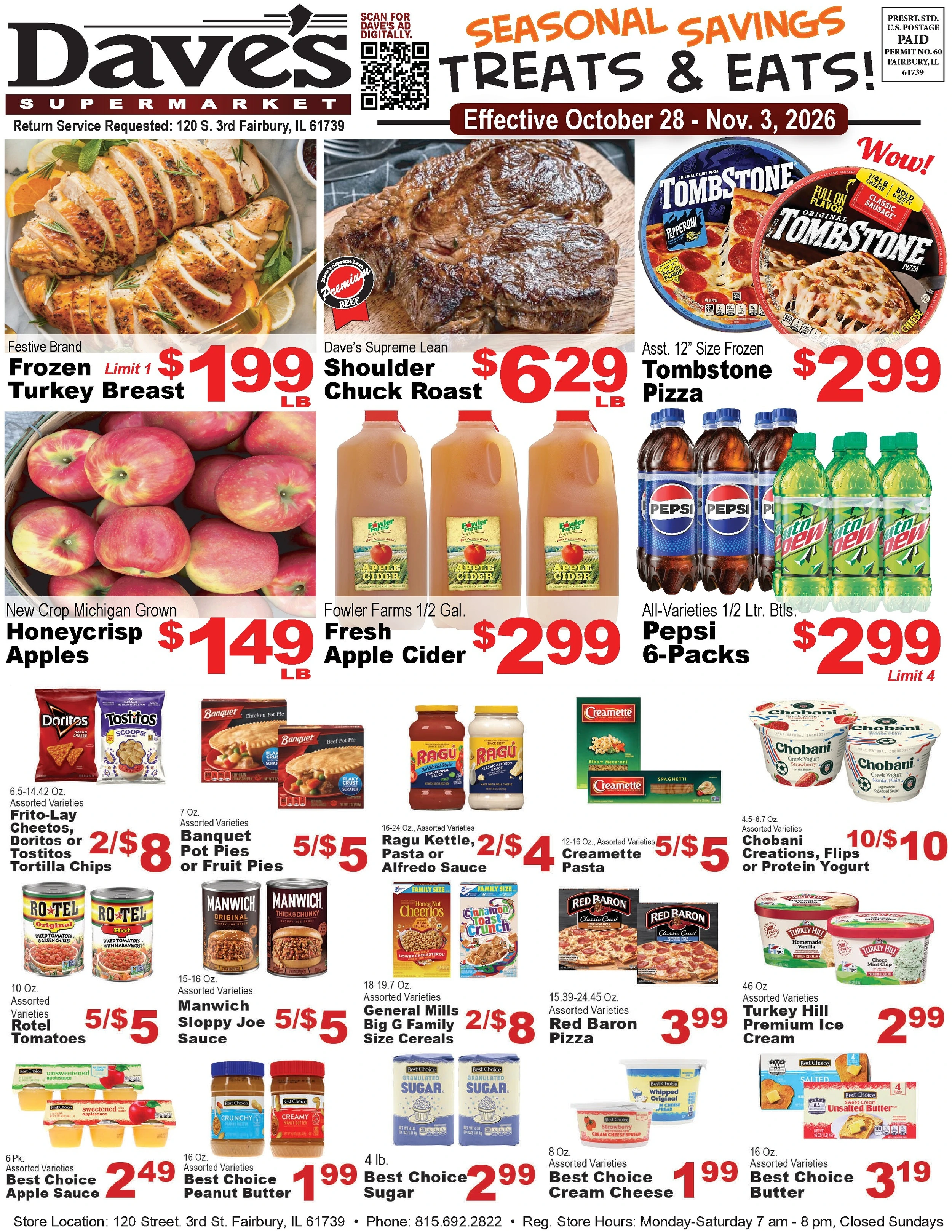 Daves Supermarket Fairbury IL Current Ad - Page 1