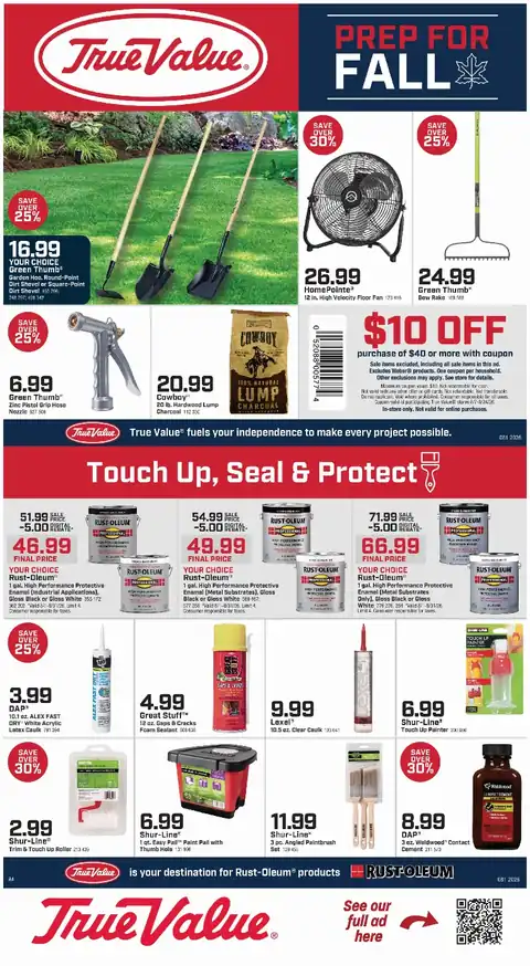 2026; August True Value Savings
