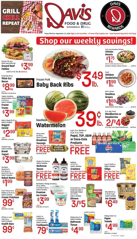 2026; September 2-8; Grillin' Deals