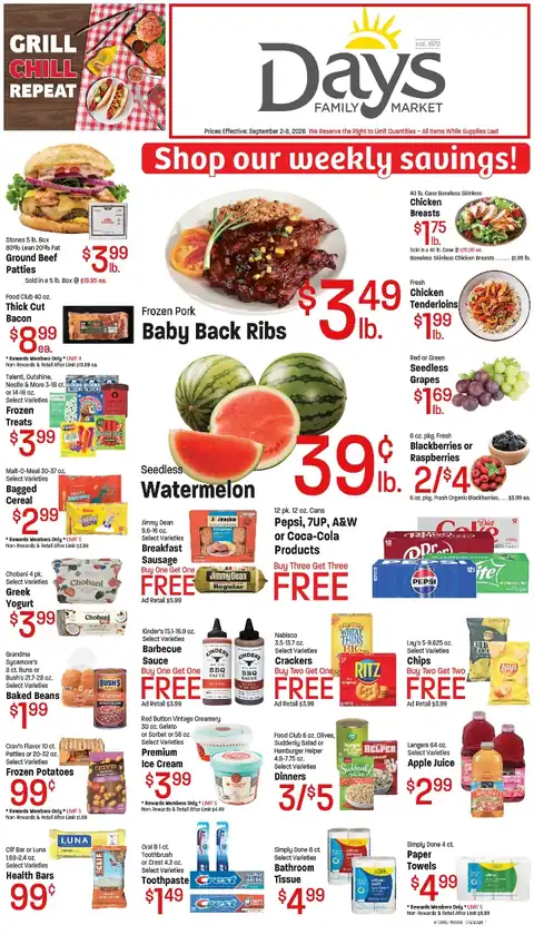 Days Market Weekly Ad - September 2, 2026