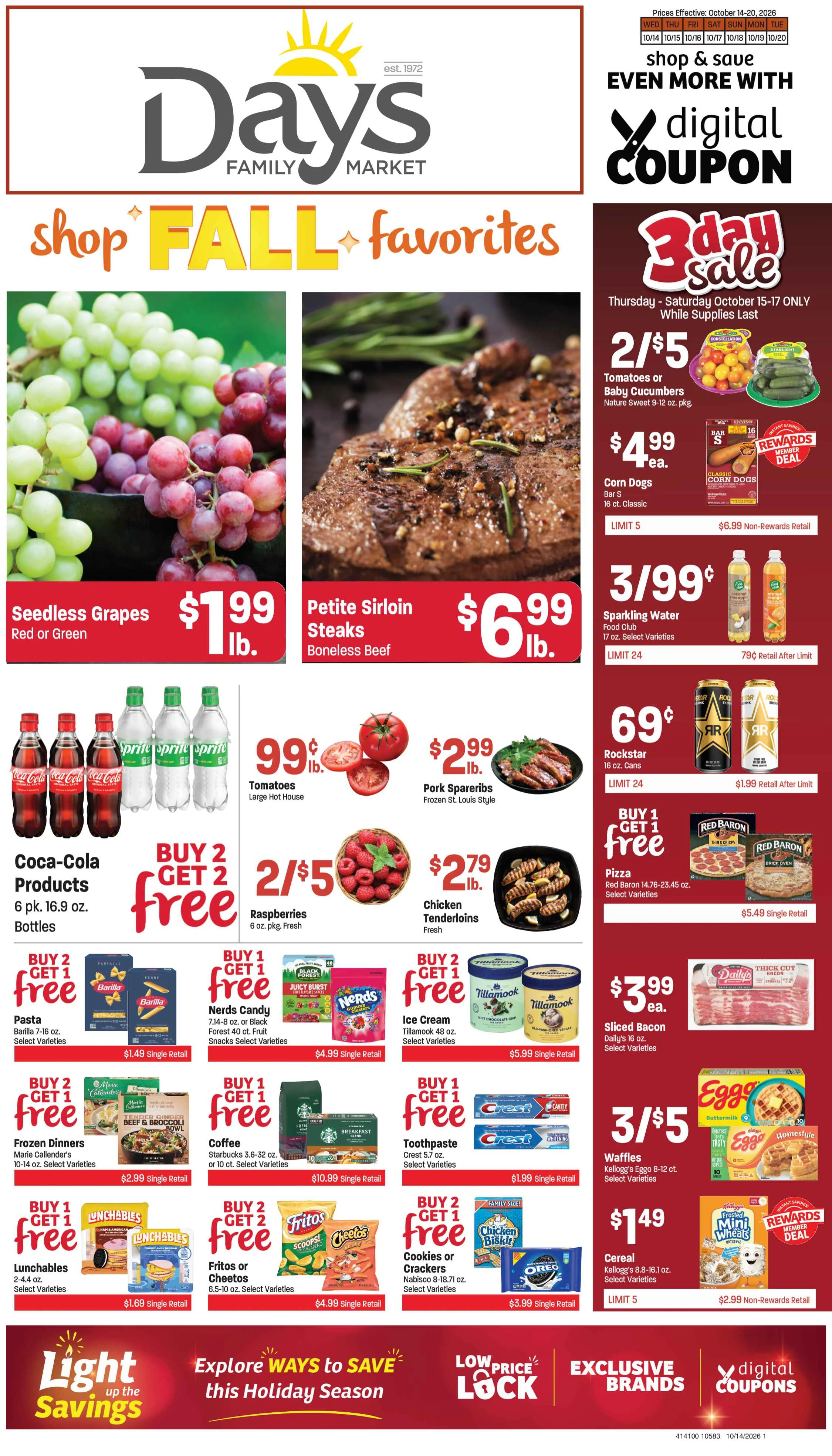 Days Family Market Days Market Weekly Ad - October 14, 2026 - Page 1