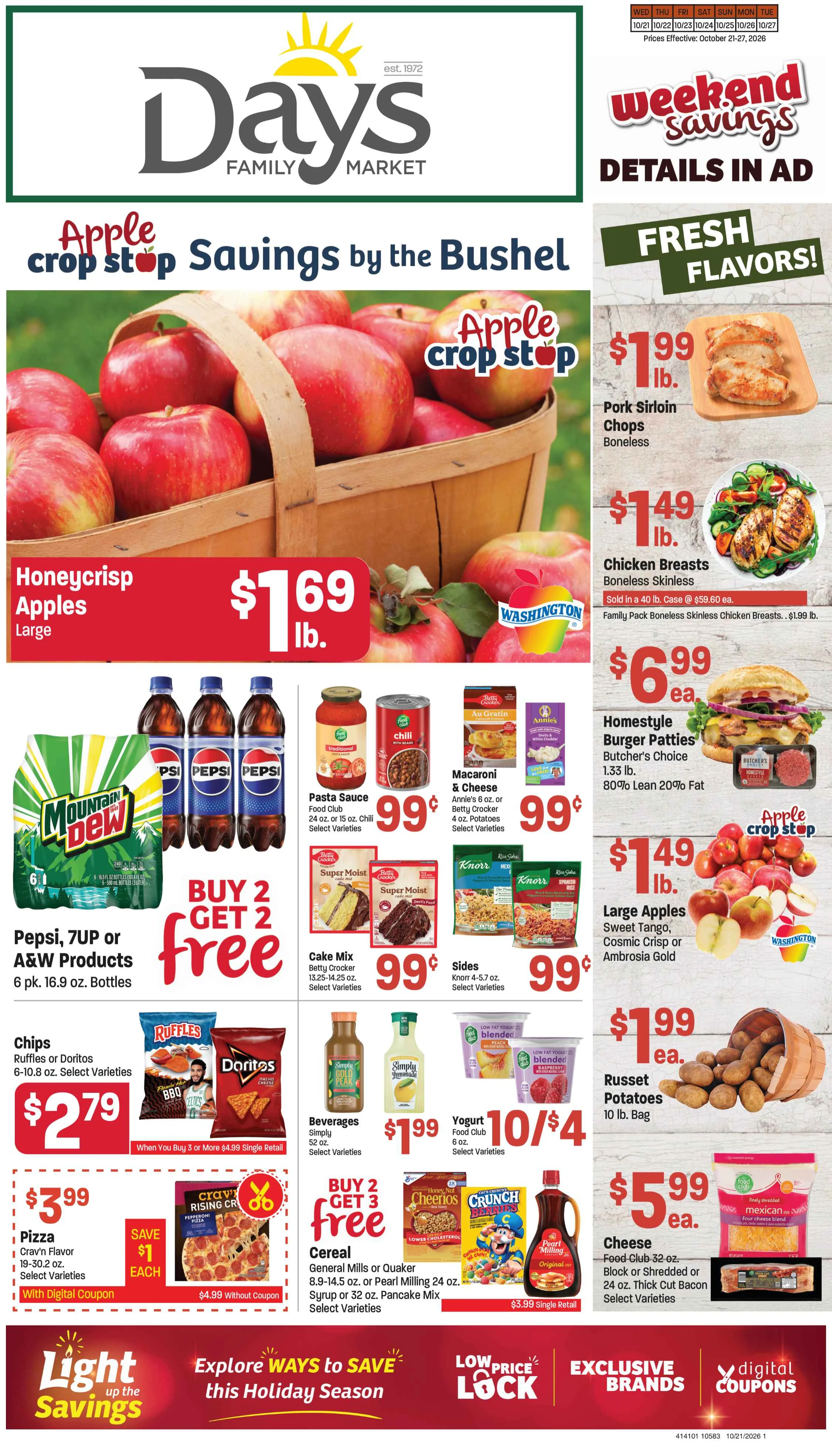 Days Family Market Days Market Weekly Ad - October 21, 2026 - Page 1