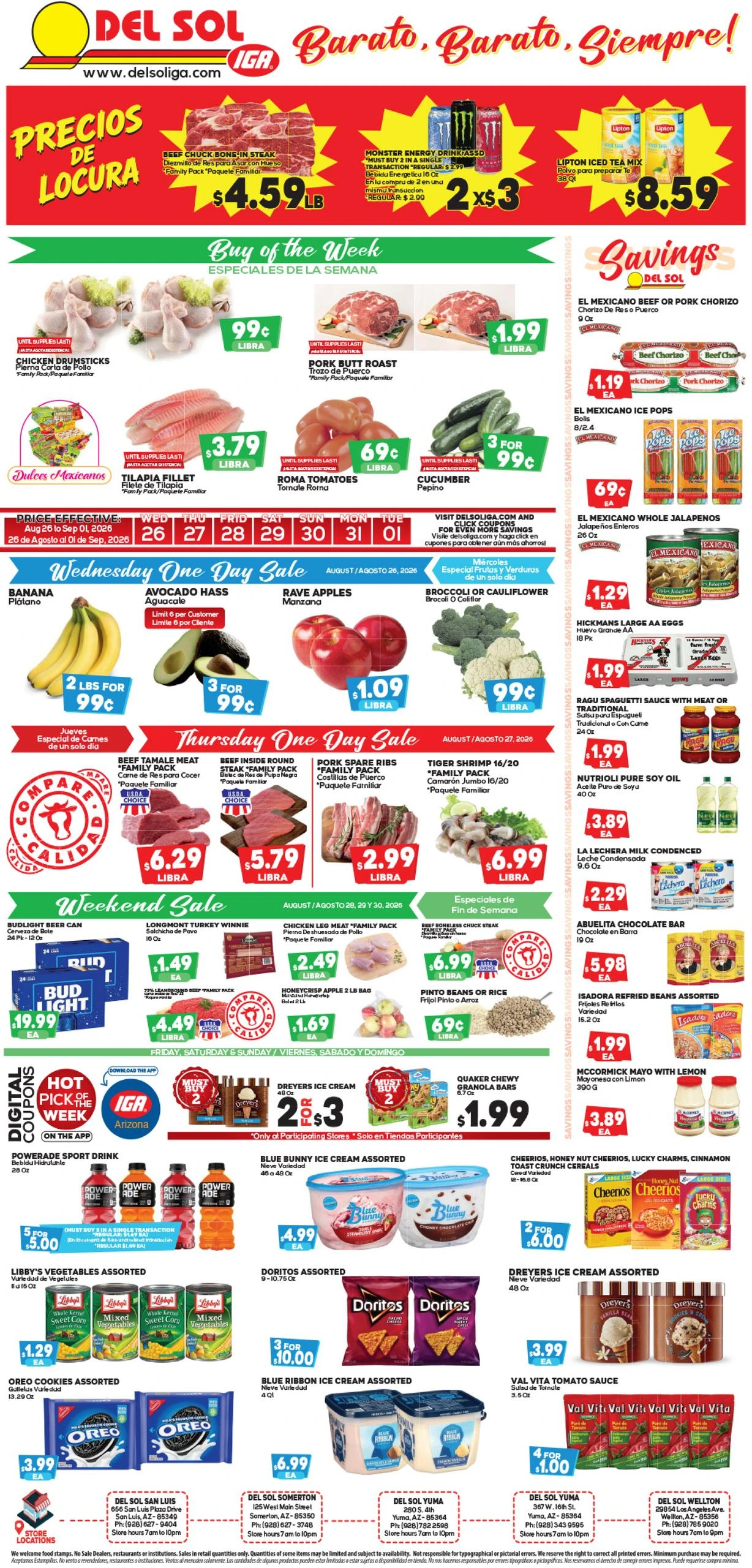 Del Sol IGA Indexed Weekly - Page 1
