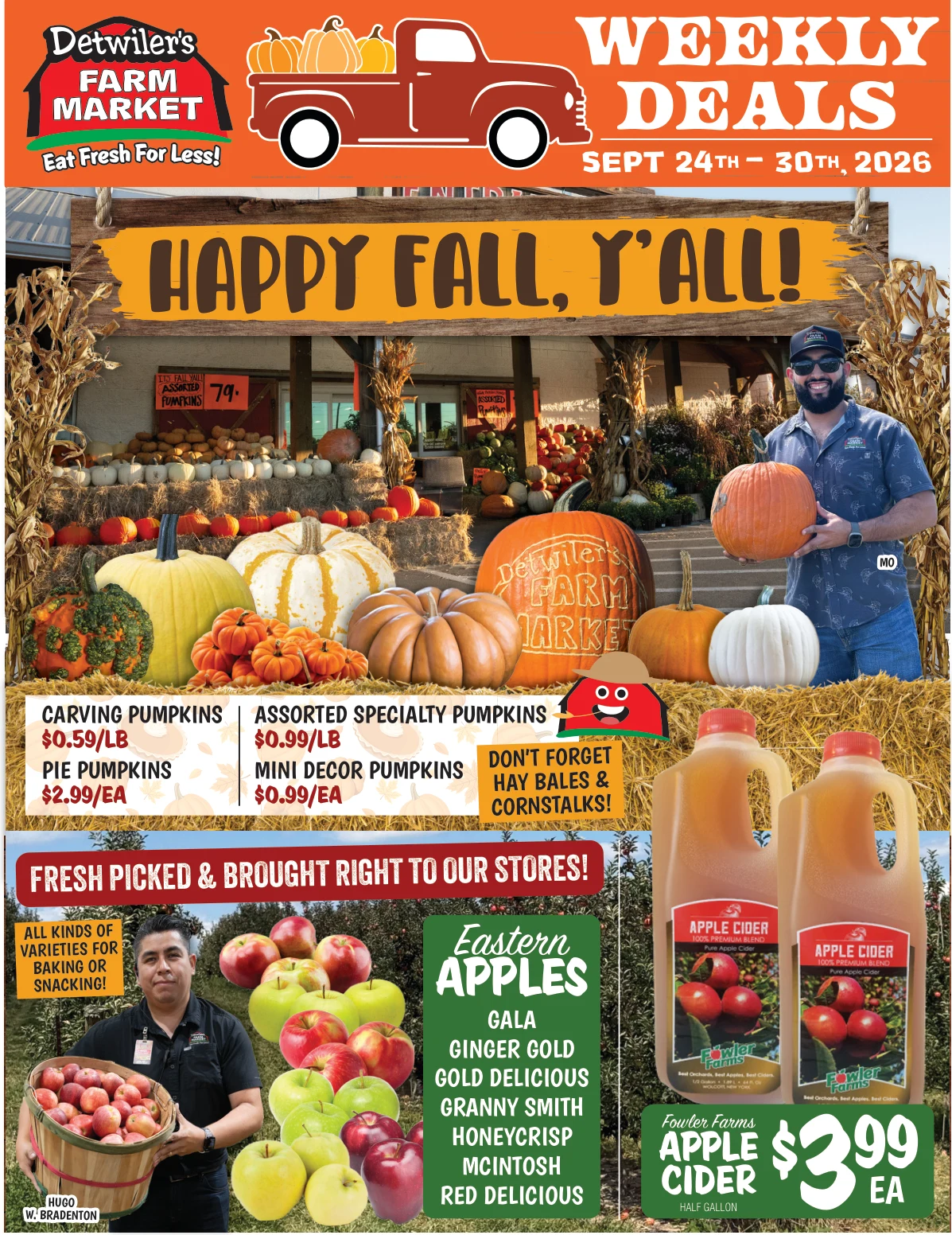 Detwiler's Farm Market Detwiler's Weekly Flyer 9/24/26-9/30/26 - Page 1