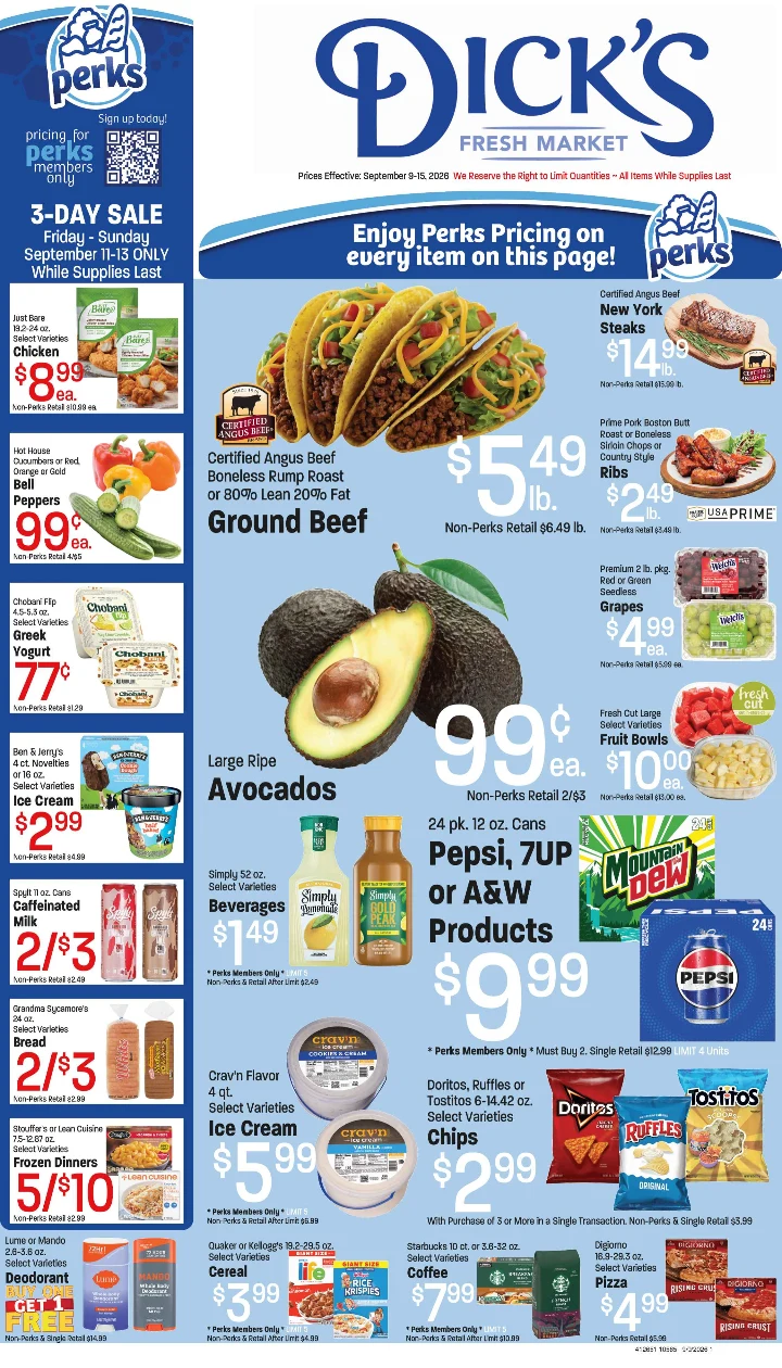 Dick's Market Dick's Weekly Ad September 9-15, 2026 - Page 1