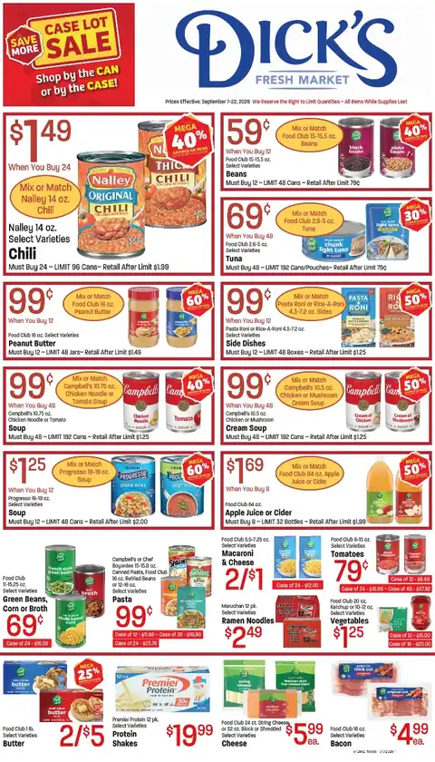 Dick's Fall Case Lot Ad Sept 7-22, 2026