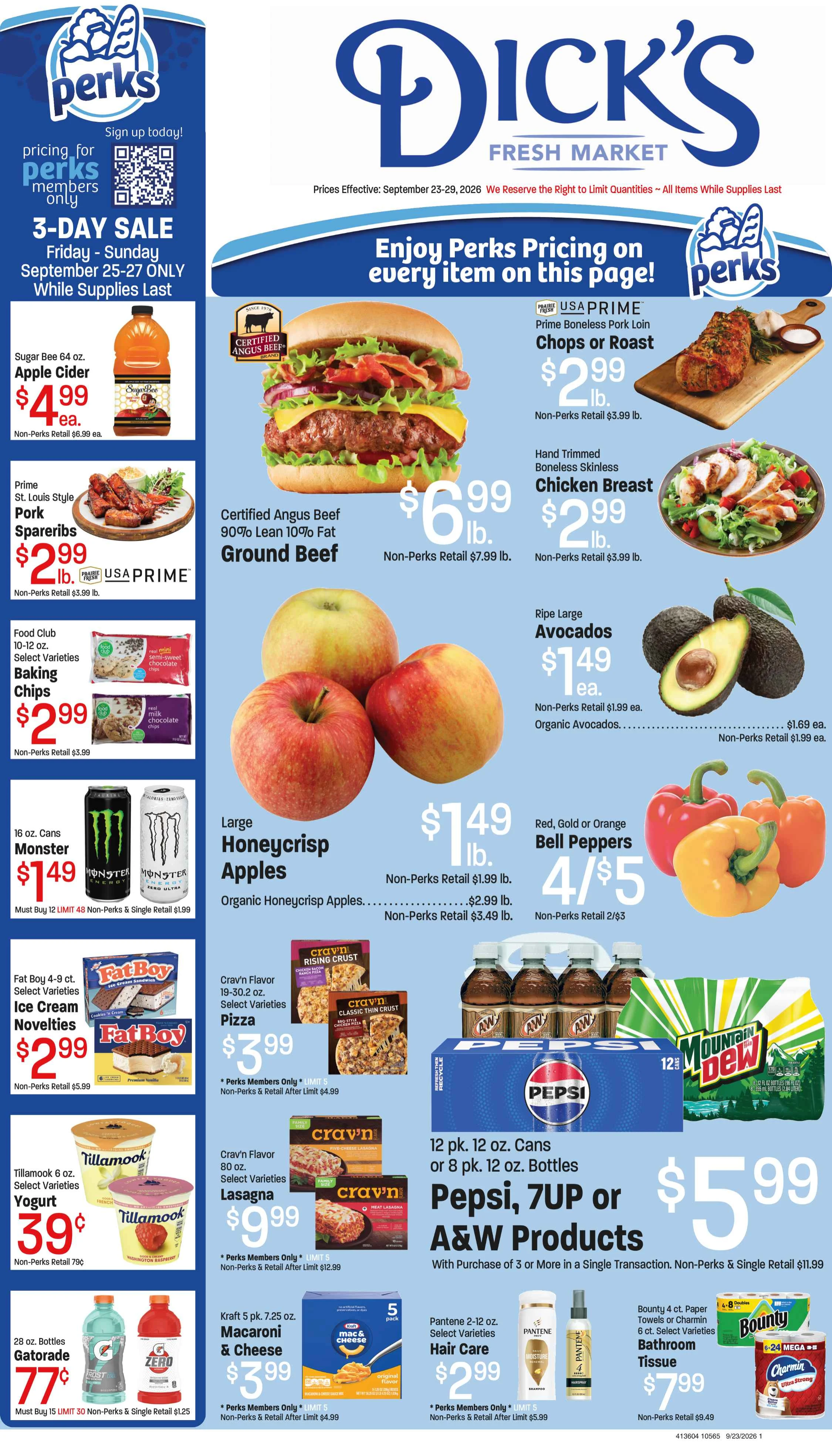 Dick's Market Dick's Weekly Ad September 23-29, 2026 - Page 1