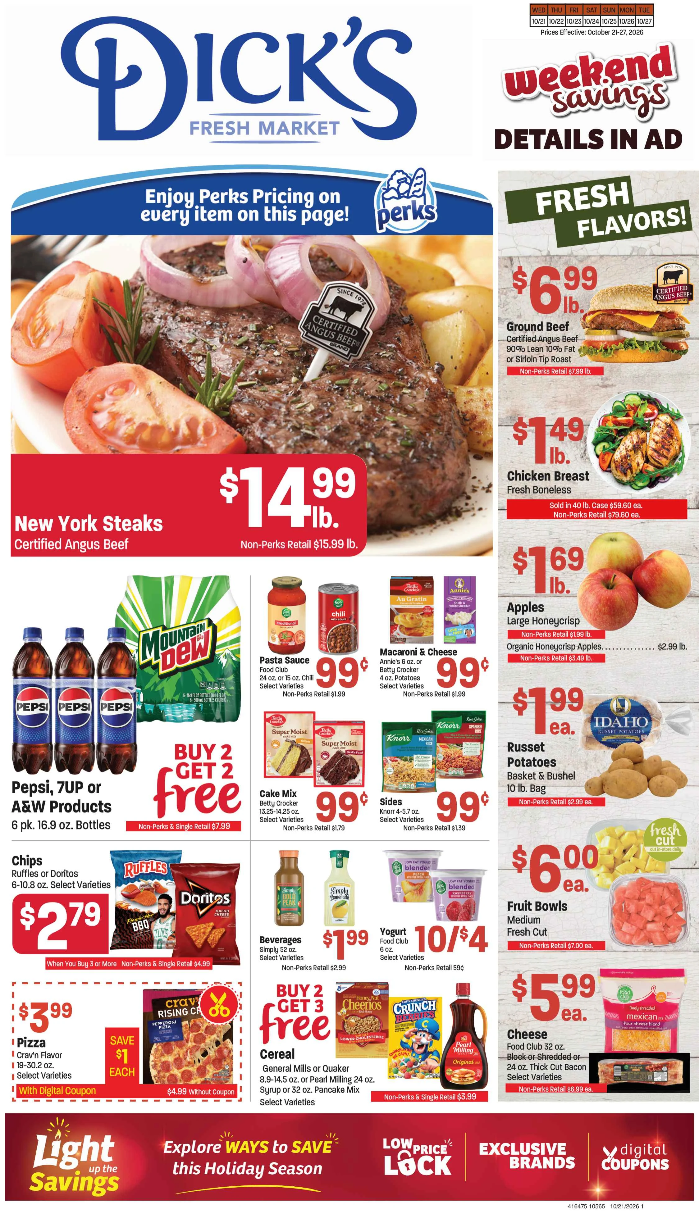 Dick's Market Dick's Weekly Ad October 21-27, 2026 - Page 1
