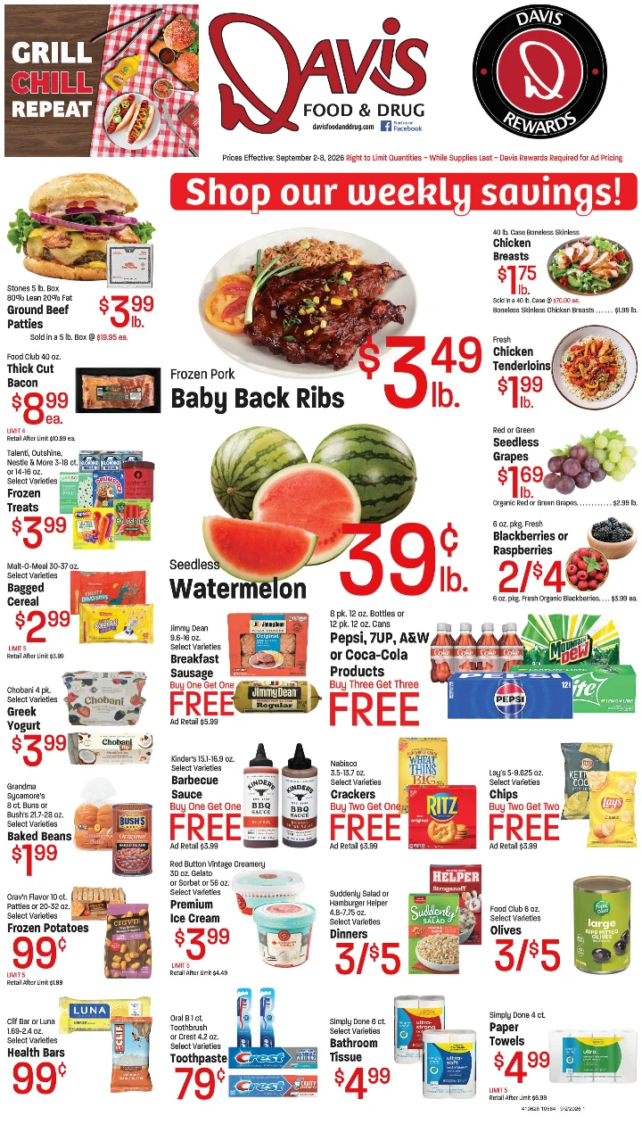 Digby's Market 2026; September 2-8; Grillin' Deals - Page 1