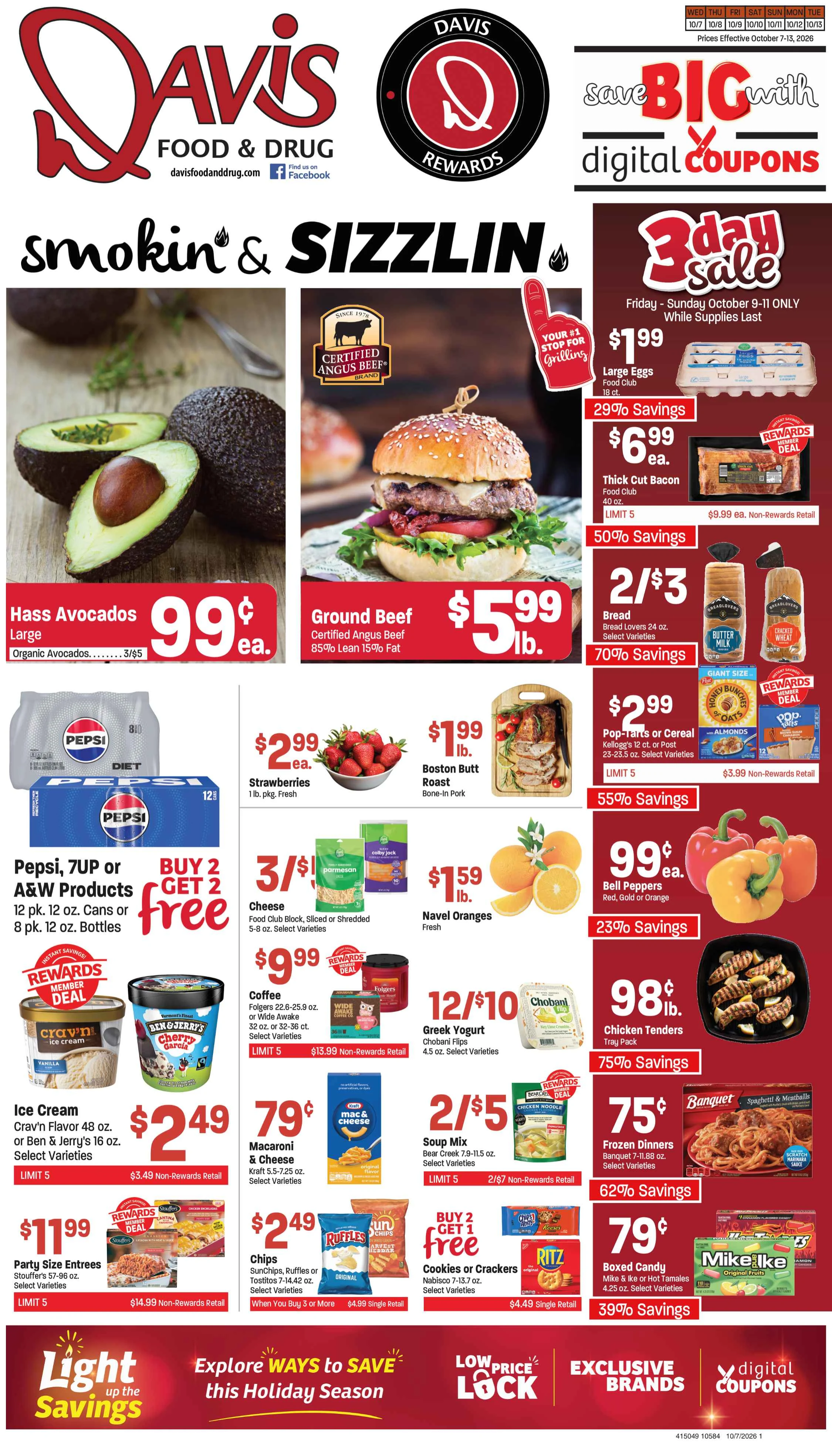 Digby's Market 2026; October 7th - 13th; Sizzlin' Savings - Page 1