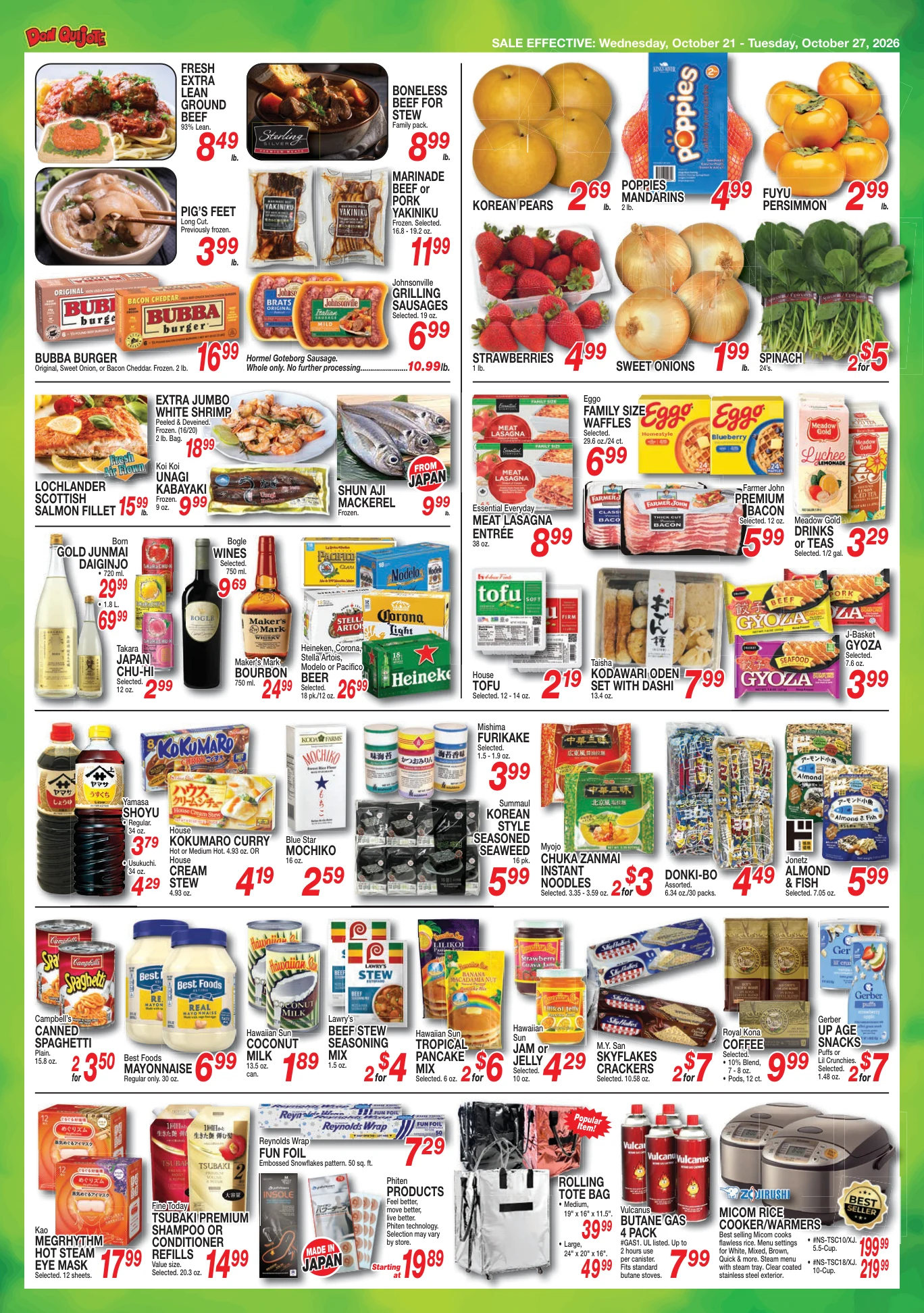 Don Quijote Hawaii Weekly Flyer Wed, Oct 21, 2026 - Tue, Oct 27, 2026 - Page 4