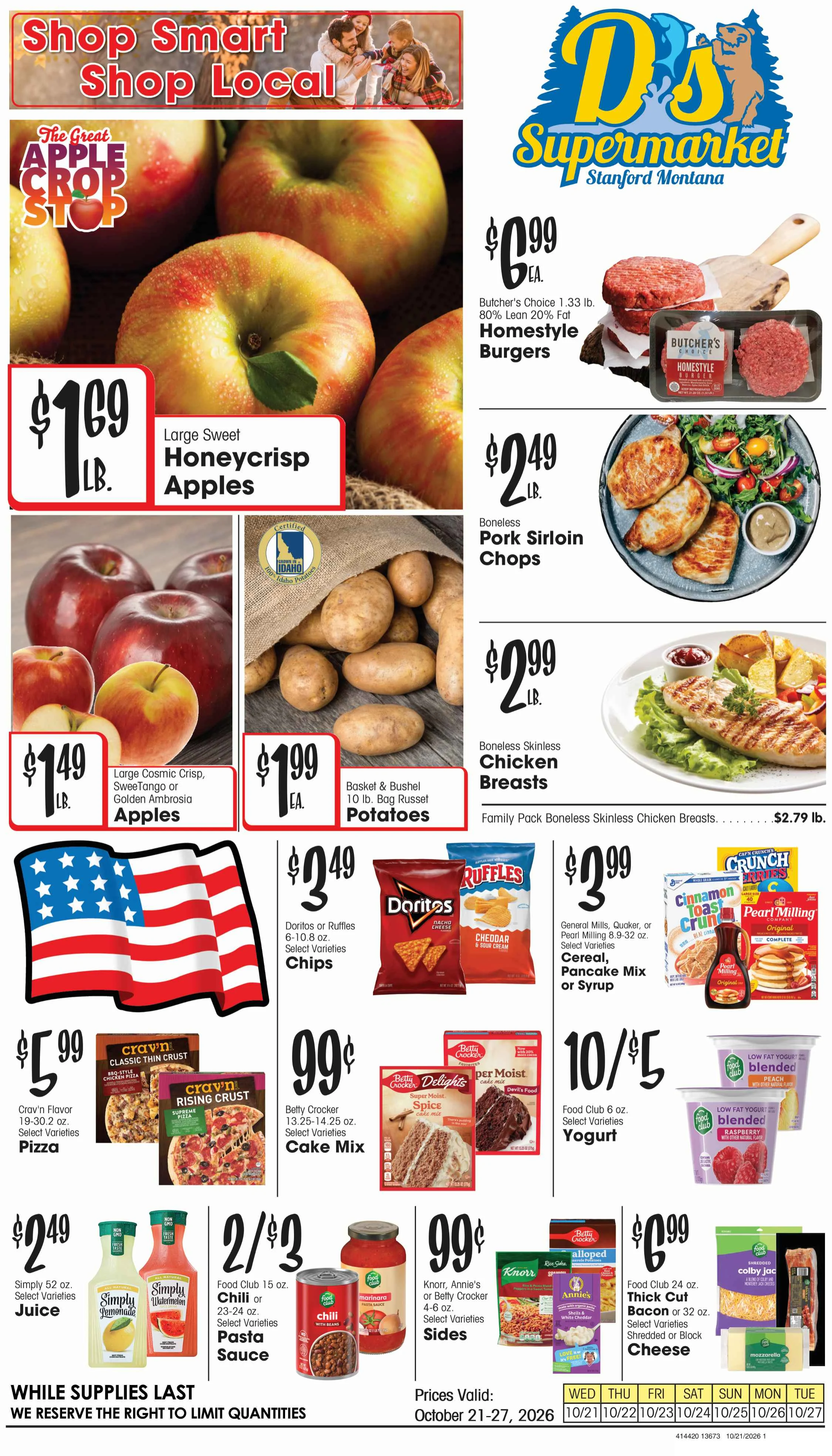 D's Supermarket PAG D LORI'S 4pg Base1 - PAG D - October 21, 2026 - Page 1