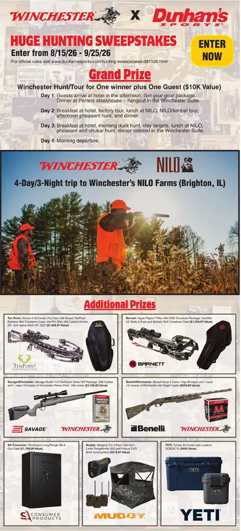 Huge Hunting Sweepstakes