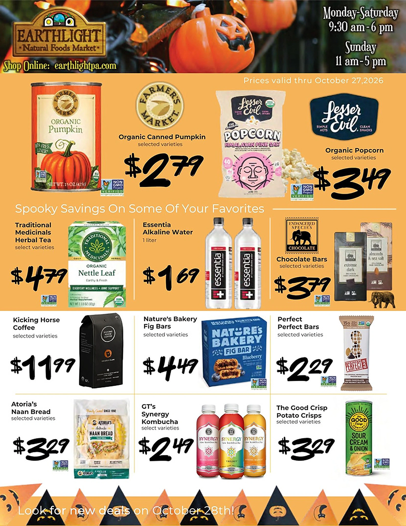 Earthlight Natural Foods - Stroudsburg Monthly Flyer - Page 1