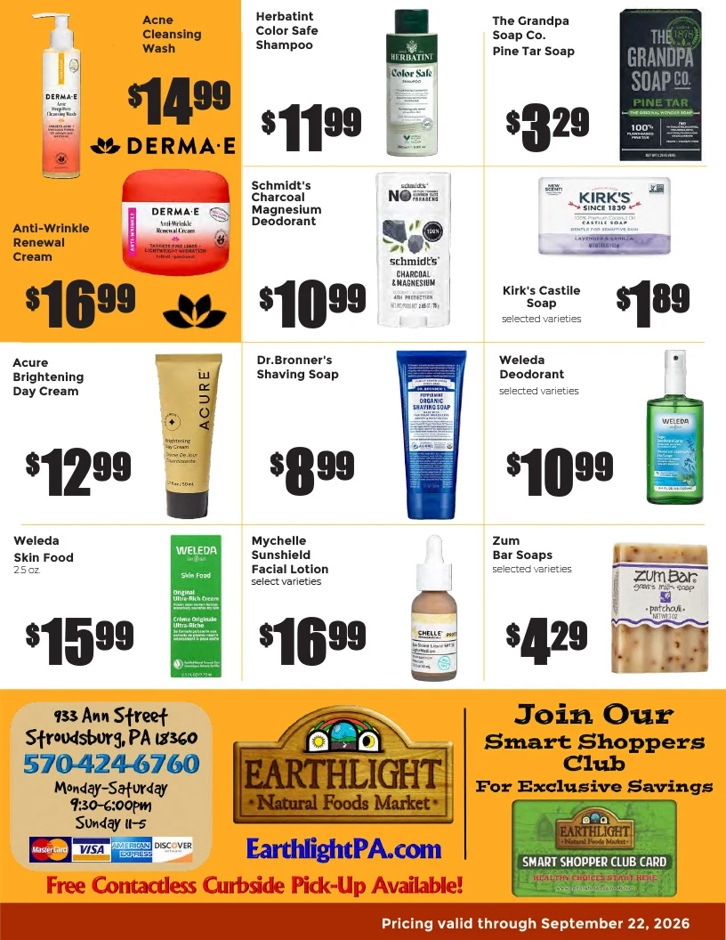 Earthlight Natural Foods - Stroudsburg Monthly Flyer - Page 8