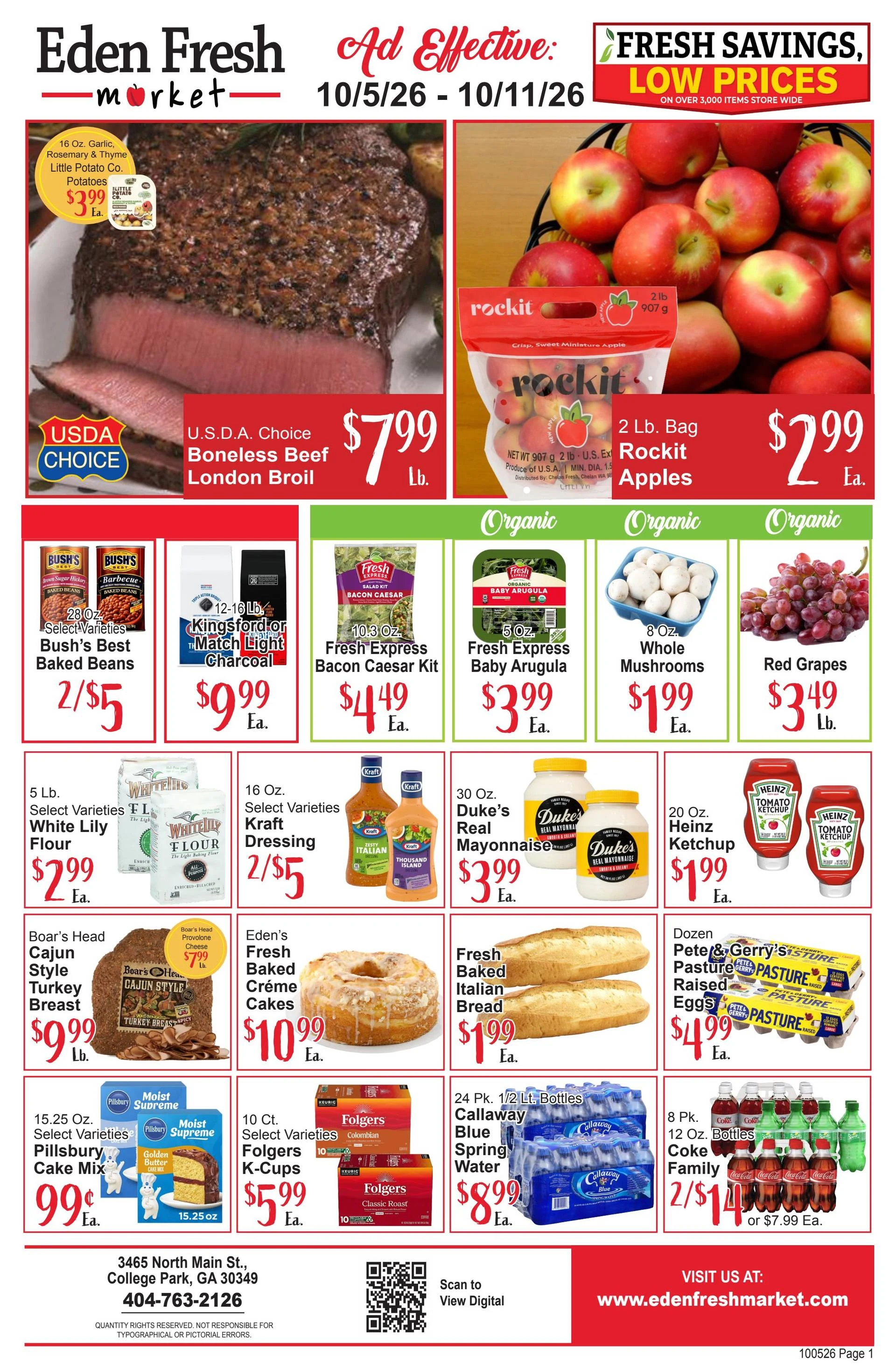 Eden Fresh Market Weekly Ad 10/5/2026 - 10/12/2026 - Page 1
