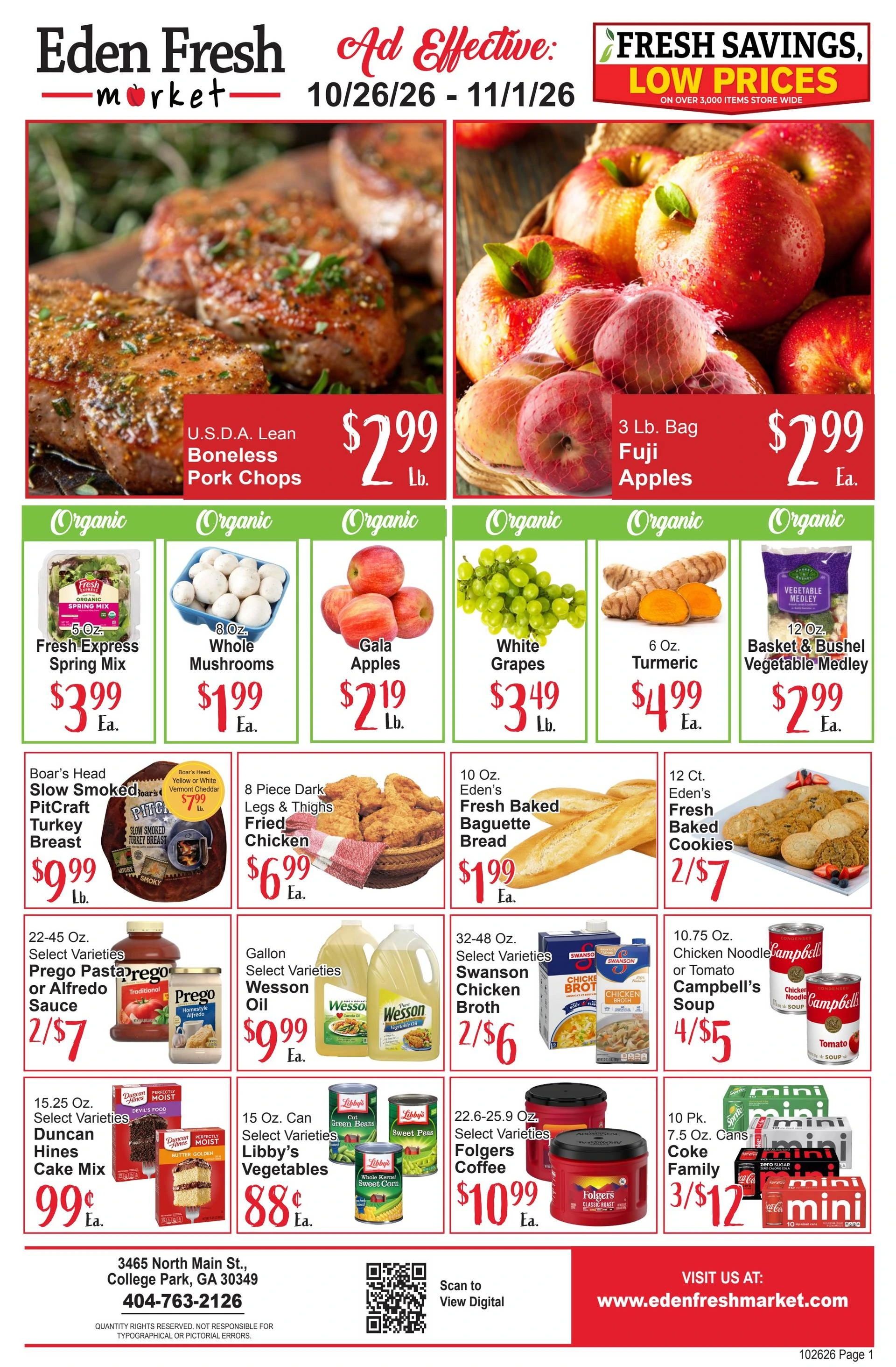 Eden Fresh Market Weekly Ad 10/26/2026 - 11/1/2026 - Page 1