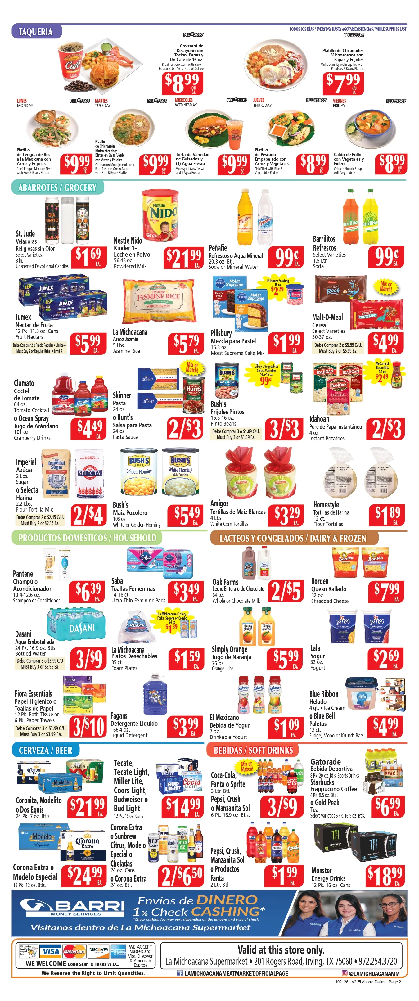 El Ahorro Dallas Prices Valid: OCTOBER 21 tHRU OCTOBER 27, 2026 - Page 2