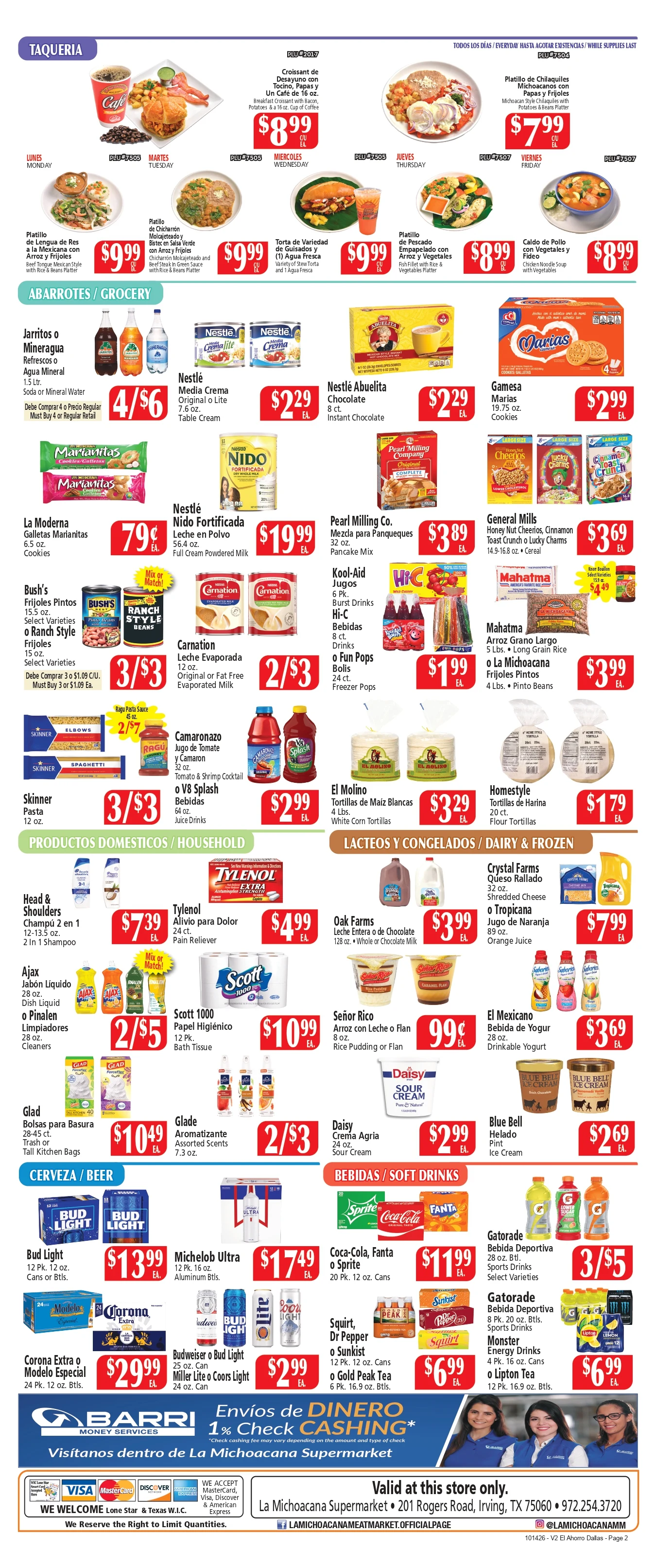 El Ahorro Dallas Prices Valid: OCTOBER 14 tHRU OCTOBER 20, 2026 - Page 2