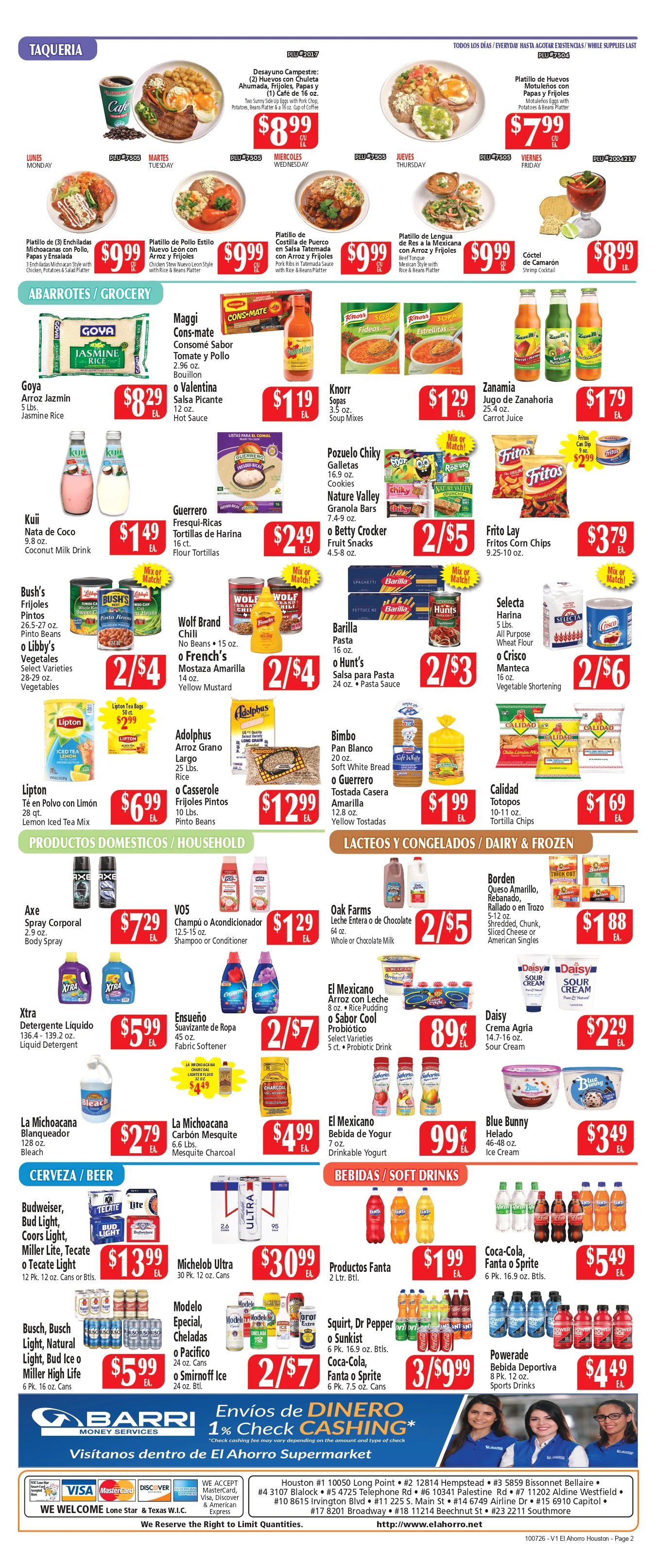 El Ahorro Houston Prices Valid: OCTOBER 7 tHRU OCTOBER 13, 2026 - Page 2
