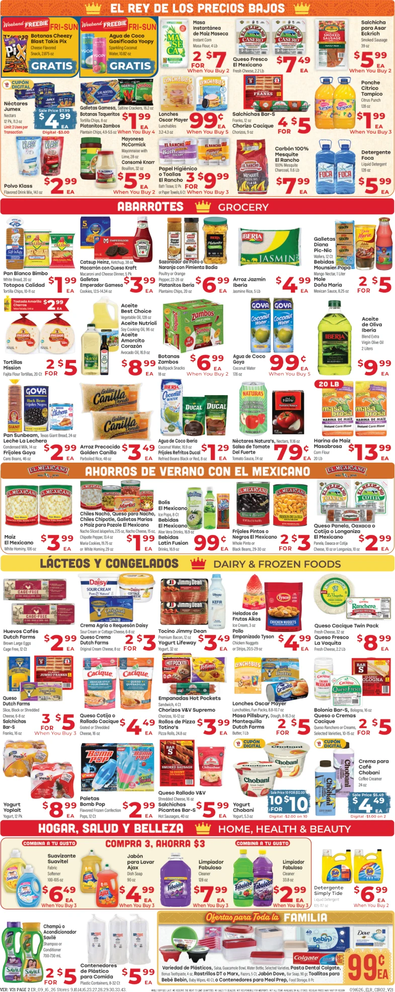 El Rancho Weekly Ad Sep 16th to Sep 22nd - Page 2