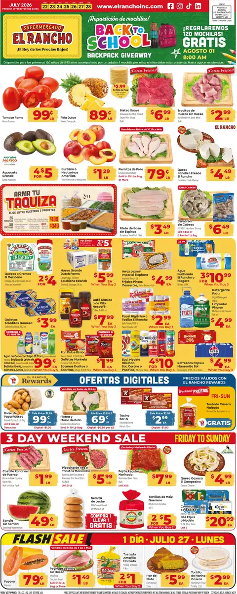 Weekly Ad July 22nd to July 28th