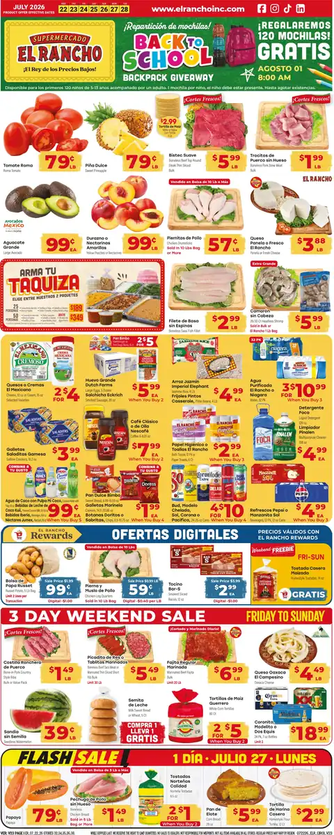 Weekly Ad July 22nd to July 28th