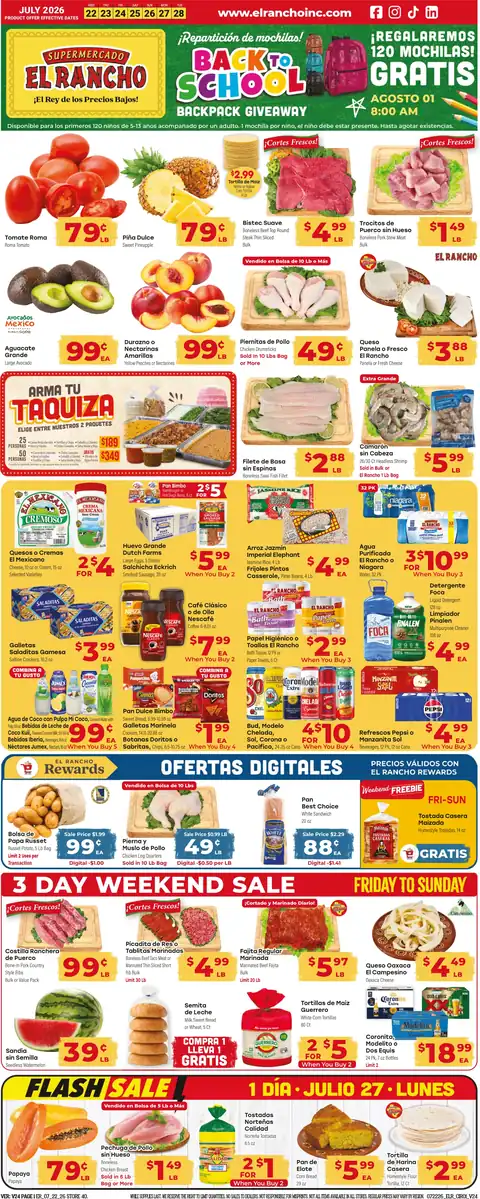 Weekly Ad July 22nd to July 28th