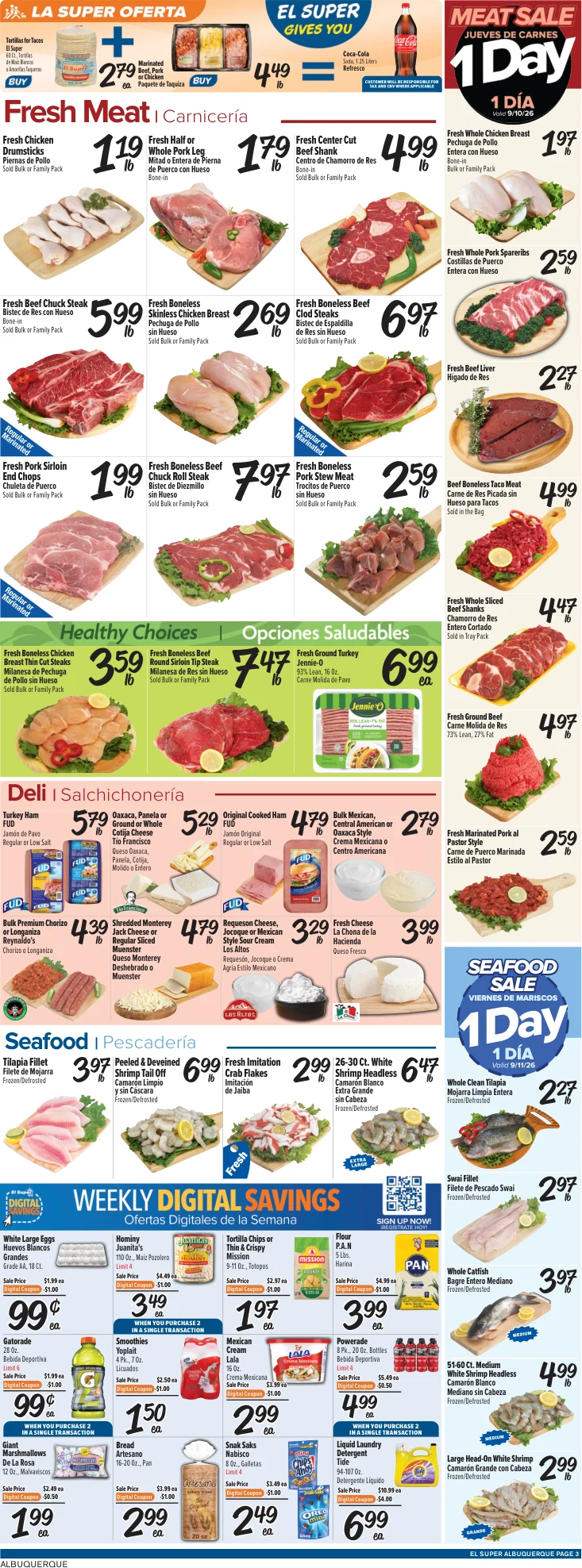 El Super Albuquerque Weekly Ad Savings (09/09/26 - 09/15/26) - Page 3