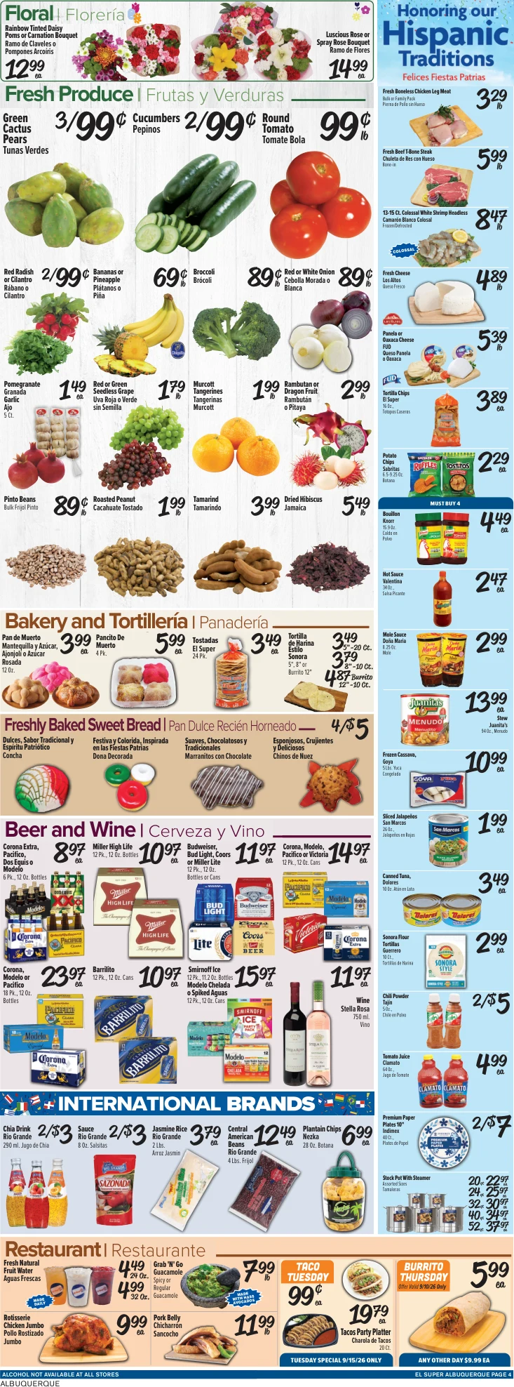 El Super Albuquerque Weekly Ad Savings (09/09/26 - 09/15/26) - Page 4