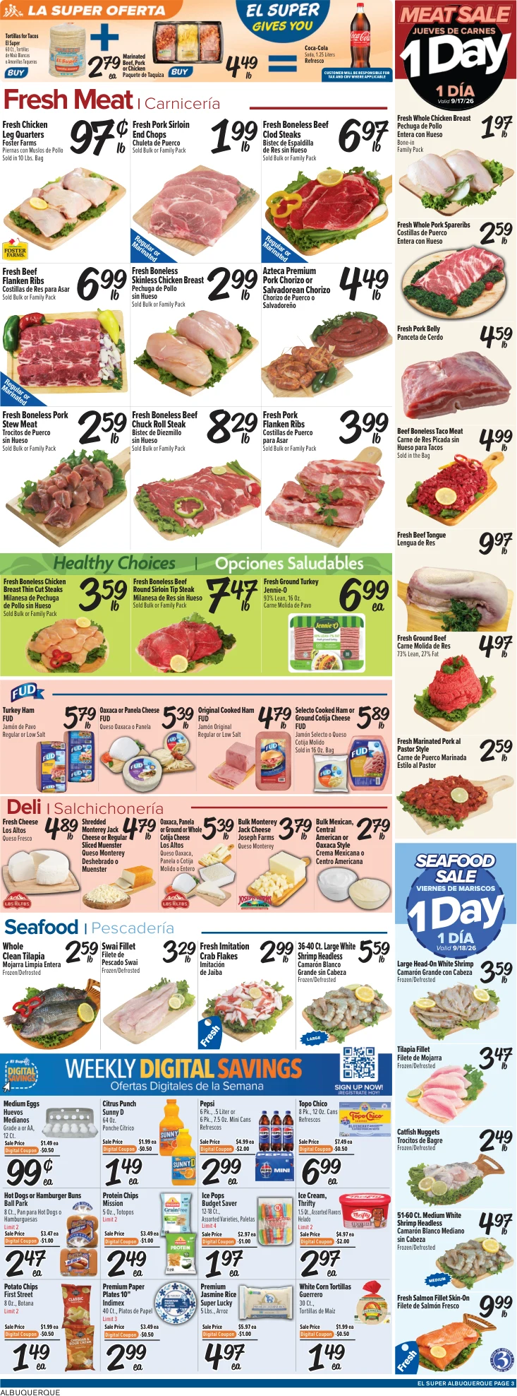 El Super Albuquerque Weekly Ad Savings (09/16/26 - 09/22/26) - Page 3