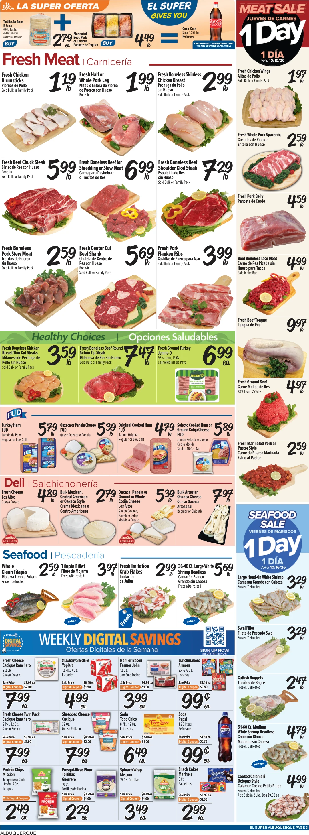 El Super Albuquerque Weekly Ad Savings (10/14/26 - 10/20/26) - Page 3