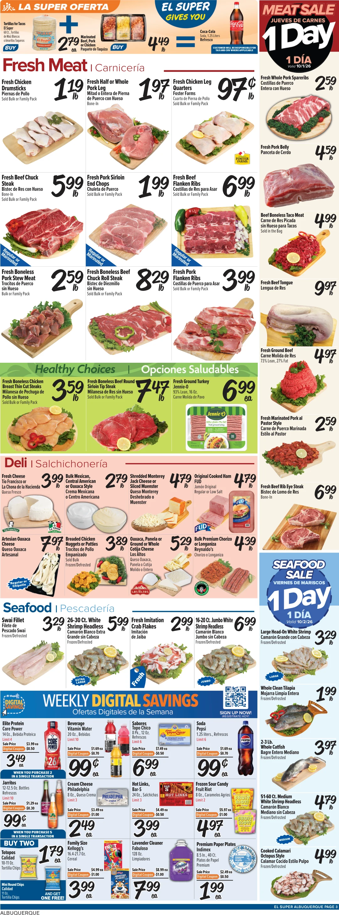 El Super Albuquerque Weekly Ad Savings (09/30/26 - 10/06/26) - Page 3