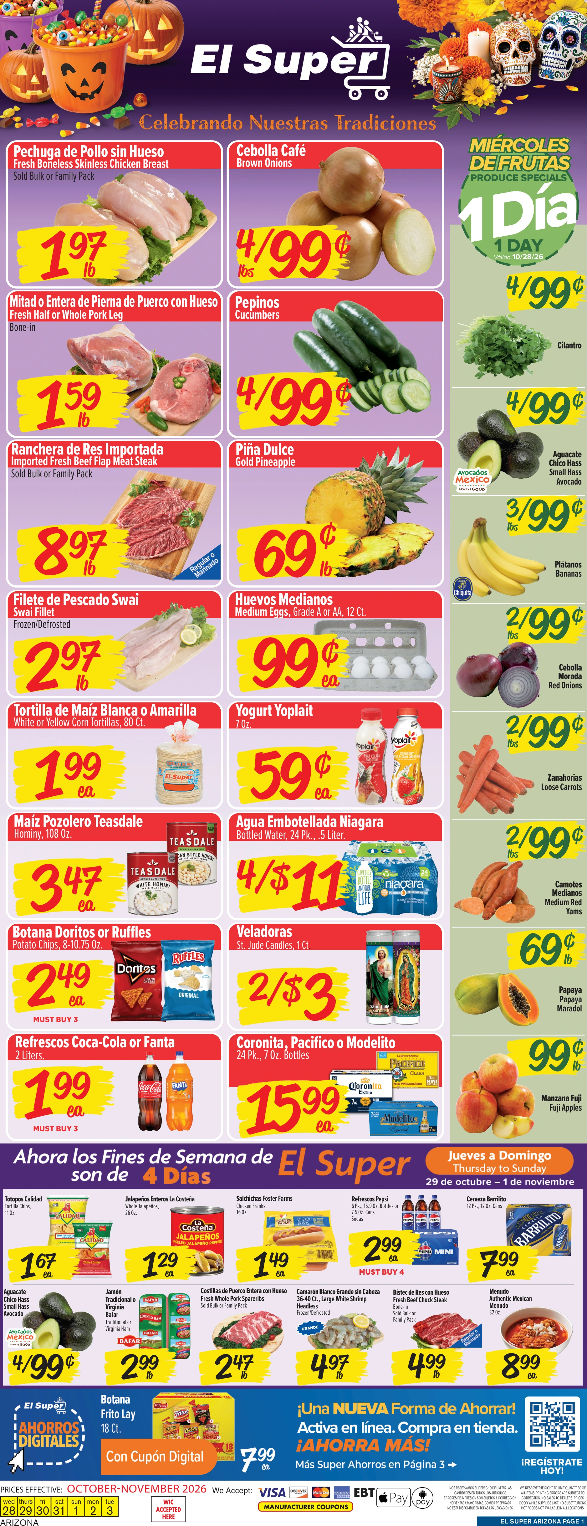 El Super Arizona Weekly Ad Savings (10/28/26 - 11/03/26) - Page 1