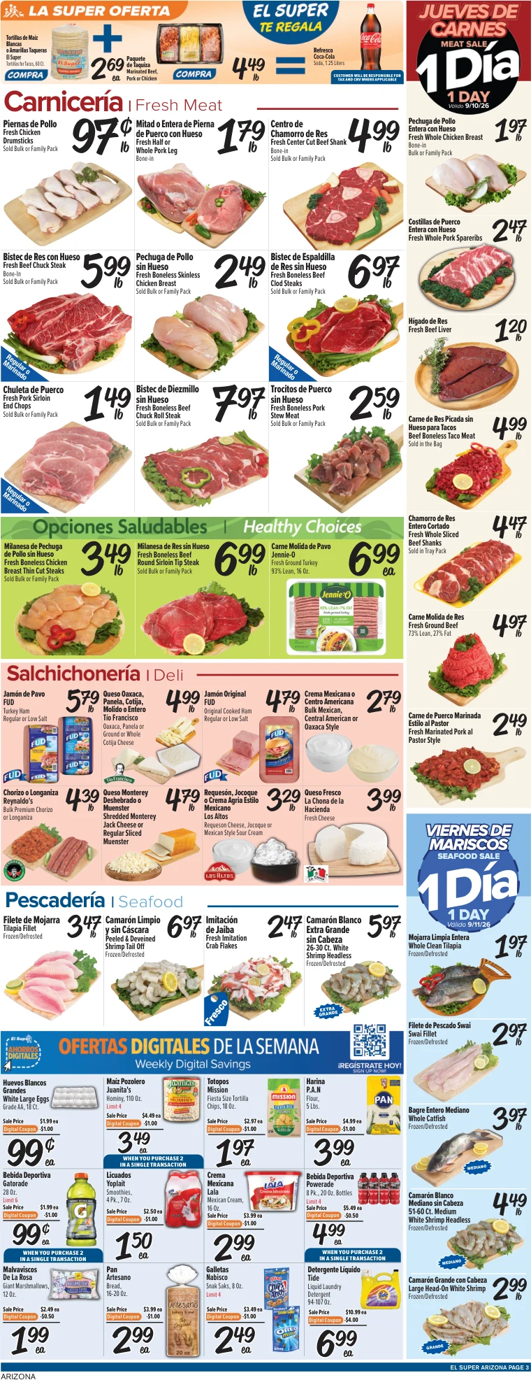 El Super Arizona Weekly Ad Savings (09/09/26 - 09/15/26) - Page 3