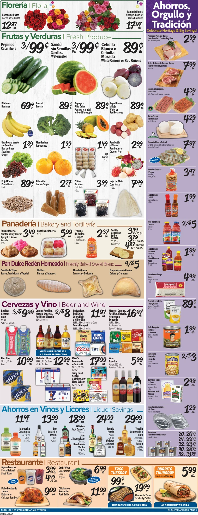 El Super Arizona Weekly Ad Savings (09/16/26 - 09/22/26) - Page 4