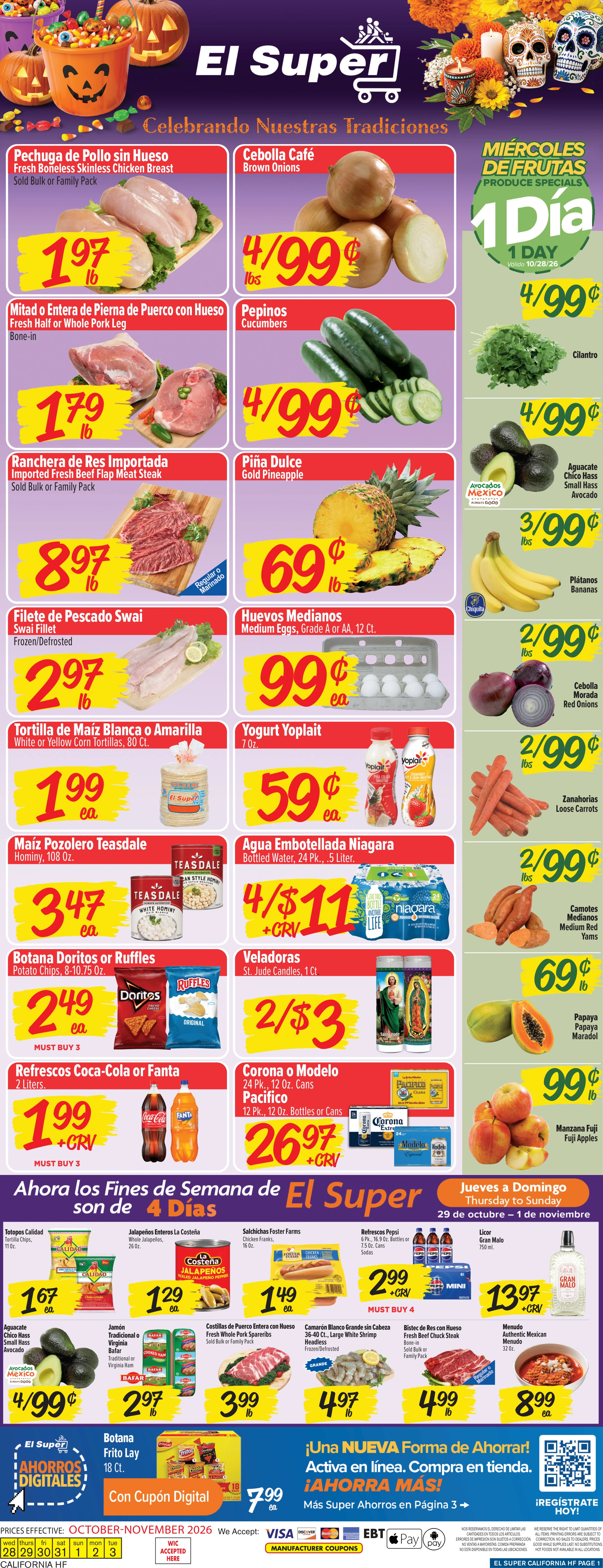 El Super California HF Weekly Ad Savings (10/28/26 - 11/03/26) - Page 1