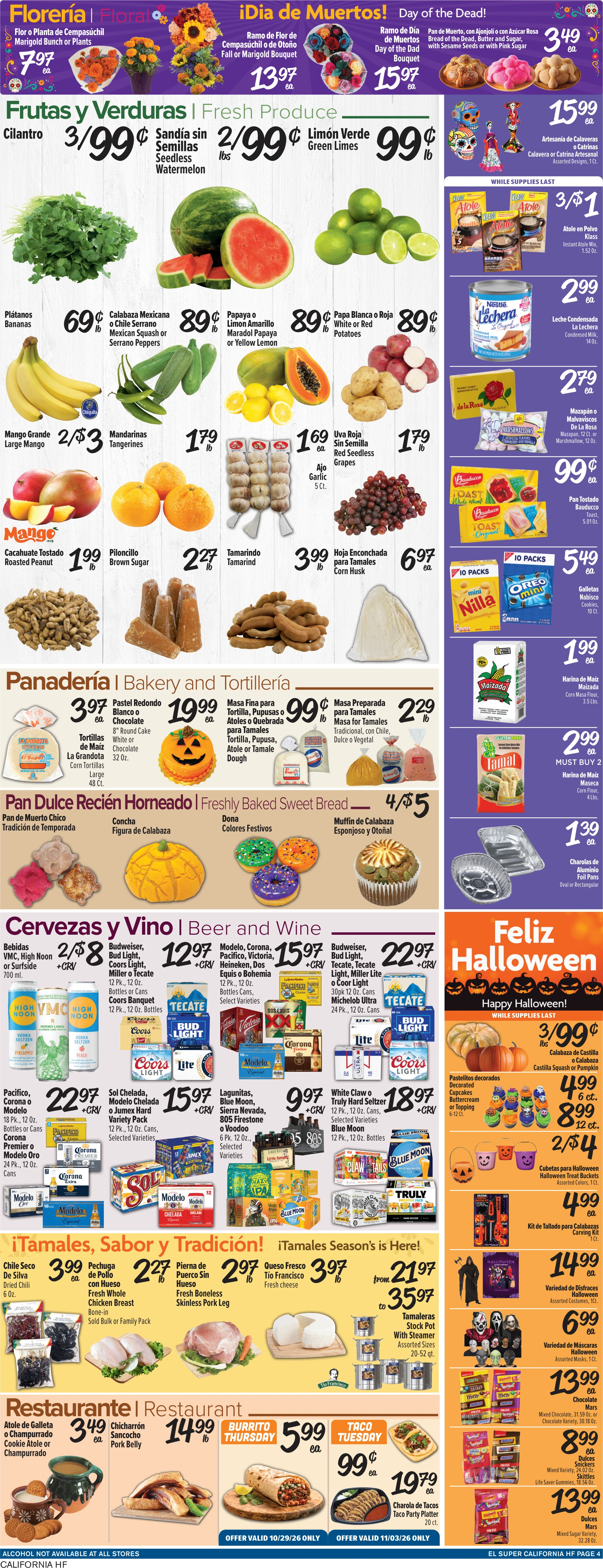 El Super California HF Weekly Ad Savings (10/28/26 - 11/03/26) - Page 4