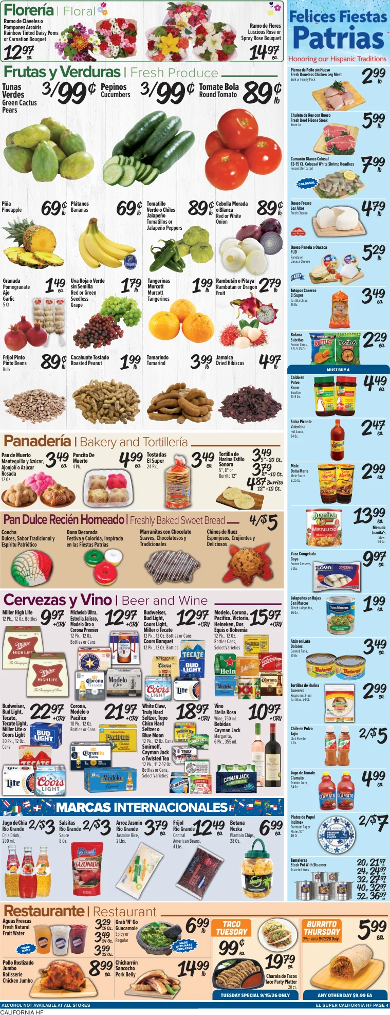 El Super California HF Weekly Ad Savings (09/09/26 - 09/15/26) - Page 4