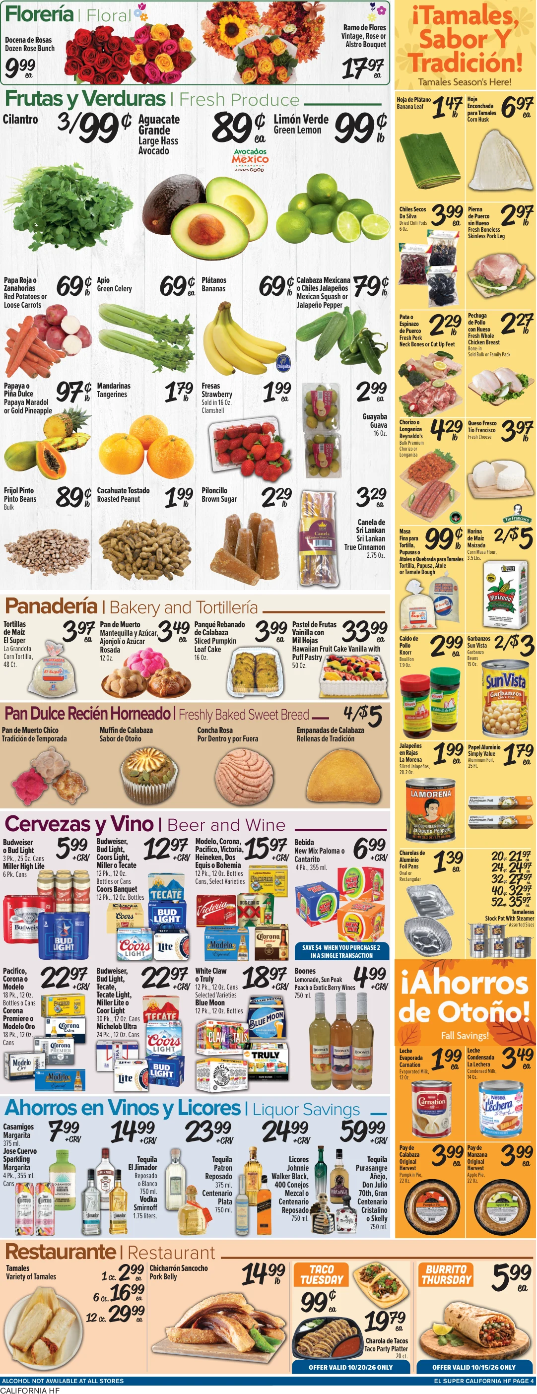 El Super California HF Weekly Ad Savings (10/14/26 - 10/20/26) - Page 4