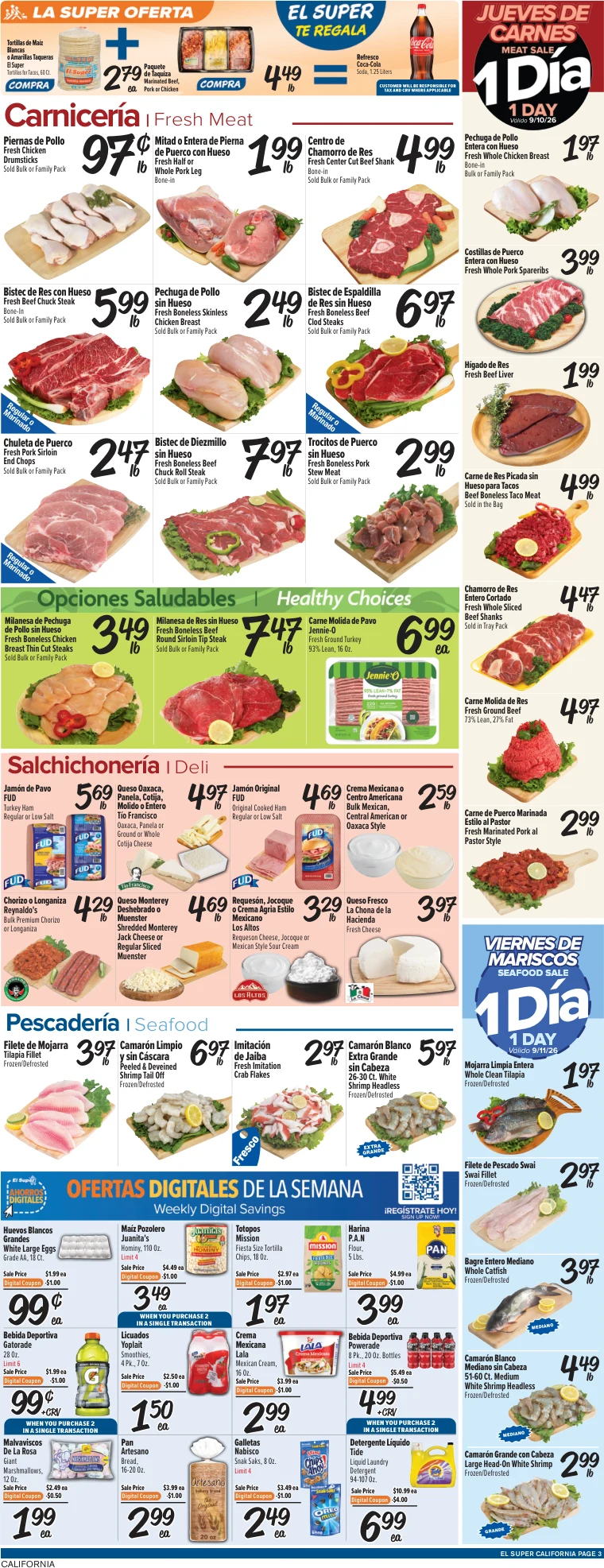 El Super California Weekly Ad Savings (09/09/26 - 09/15/26) - Page 3